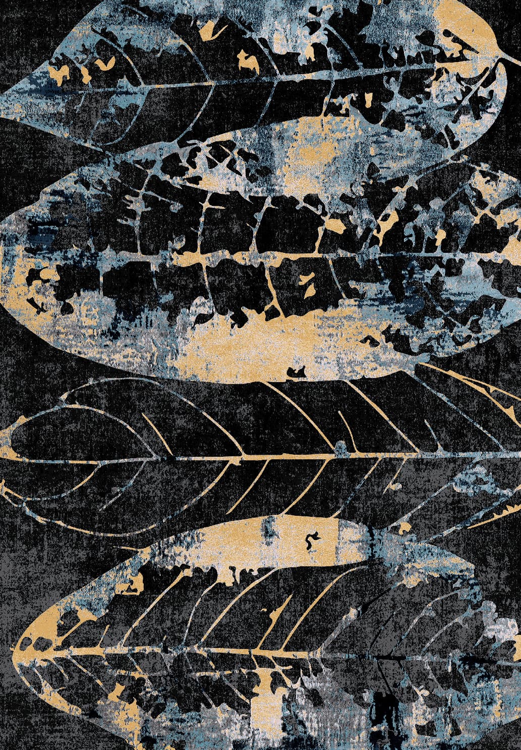 Wilton-teppe - Nyx (svart/multi) (Størrelse: 200 x 280 cm)