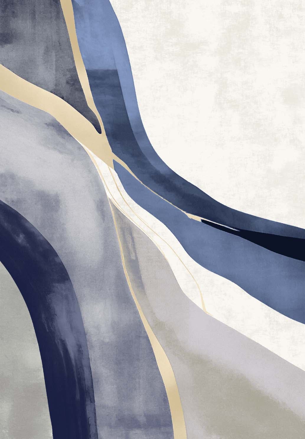 Wilton-teppe - Minerva (blå/multi) (Størrelse: 240 x 340 cm)