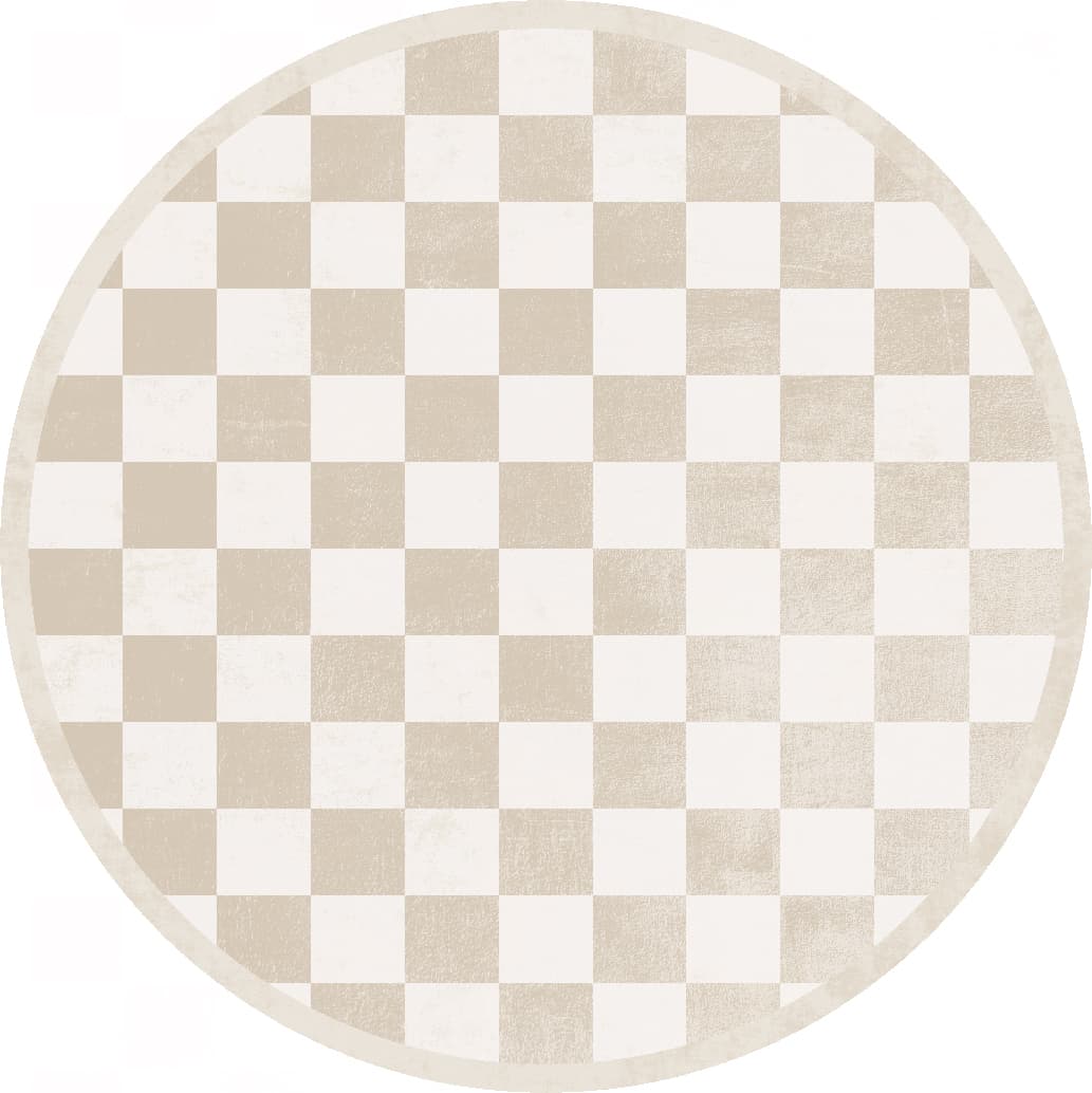 Rundt teppe - Nevada (beige/hvit) (Størrelse: Ø 240 cm)