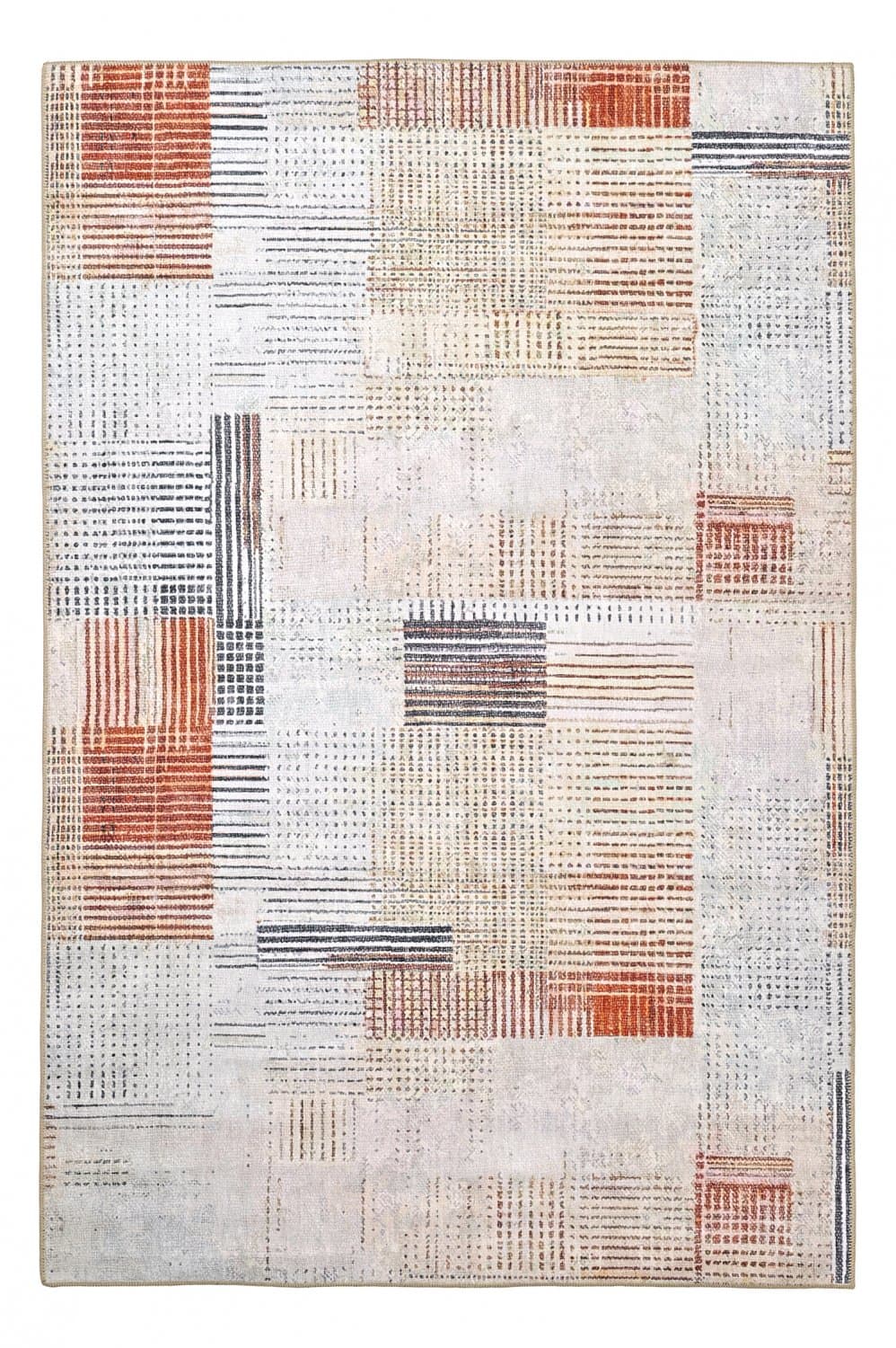 Flatvevd teppe - Calla (rød) (Størrelse: 230 x 340 cm)
