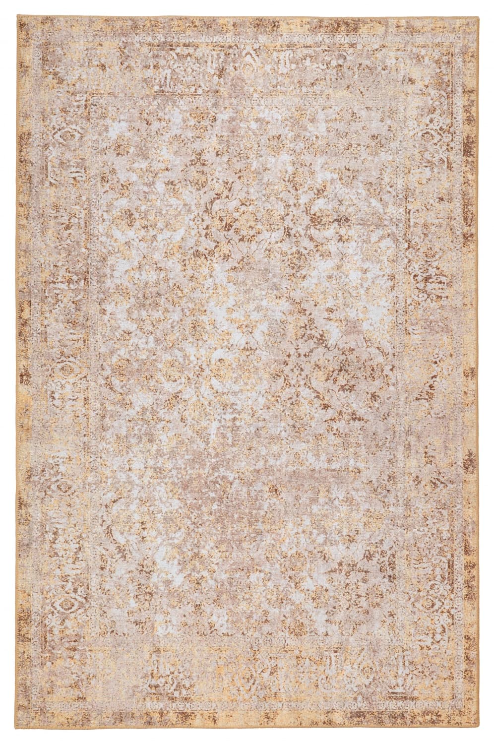 Flatvevd teppe - Denizli (beige) (Størrelse: 190 x 280 cm)