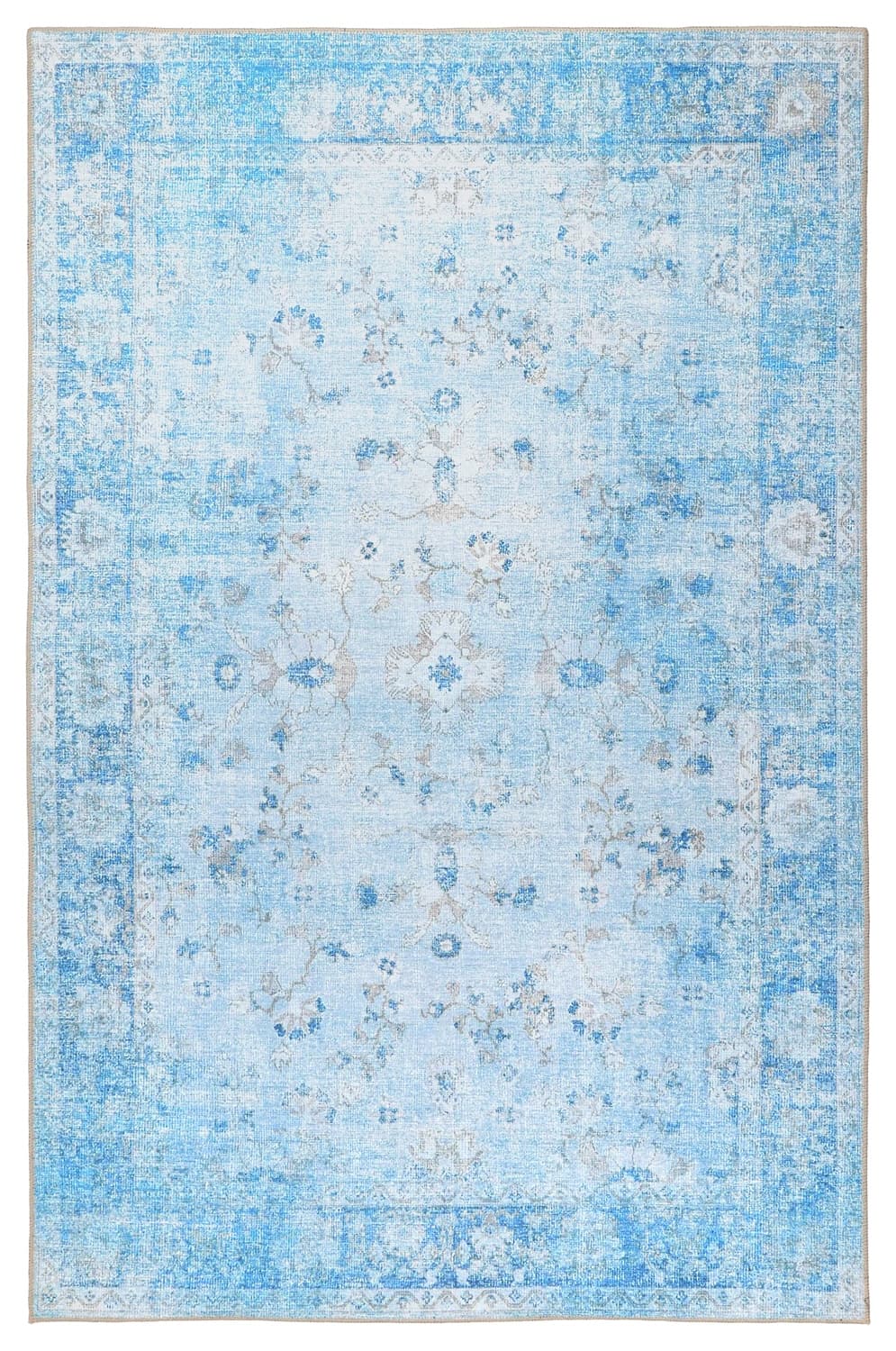 Flatvevd teppe - Gombalia (blå) (Størrelse: 230 x 340 cm)