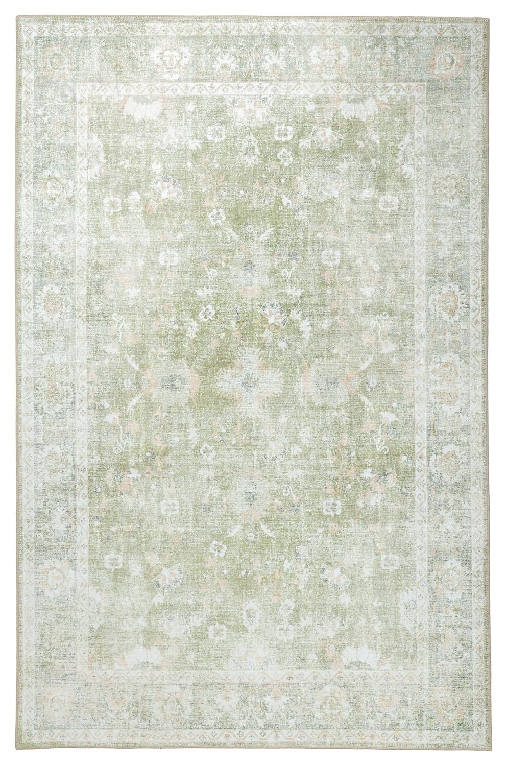 Flatvevd teppe - Gombalia (grønn) (Størrelse: 230 x 340 cm)