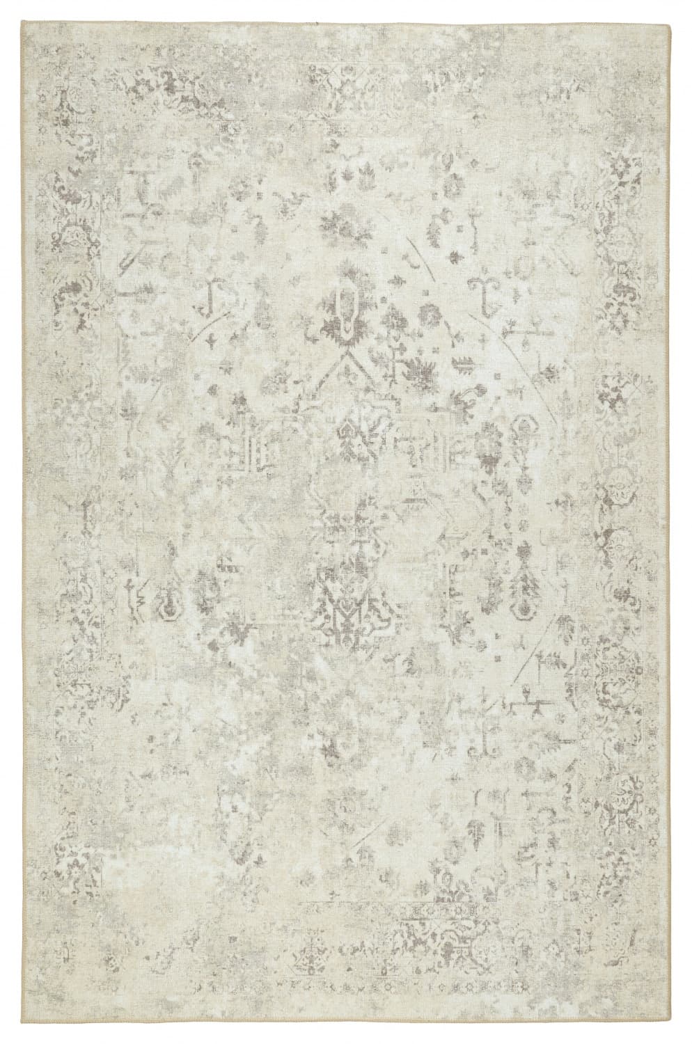 Flatvevd teppe - Mateur (beige) (Størrelse: 190 x 280 cm)
