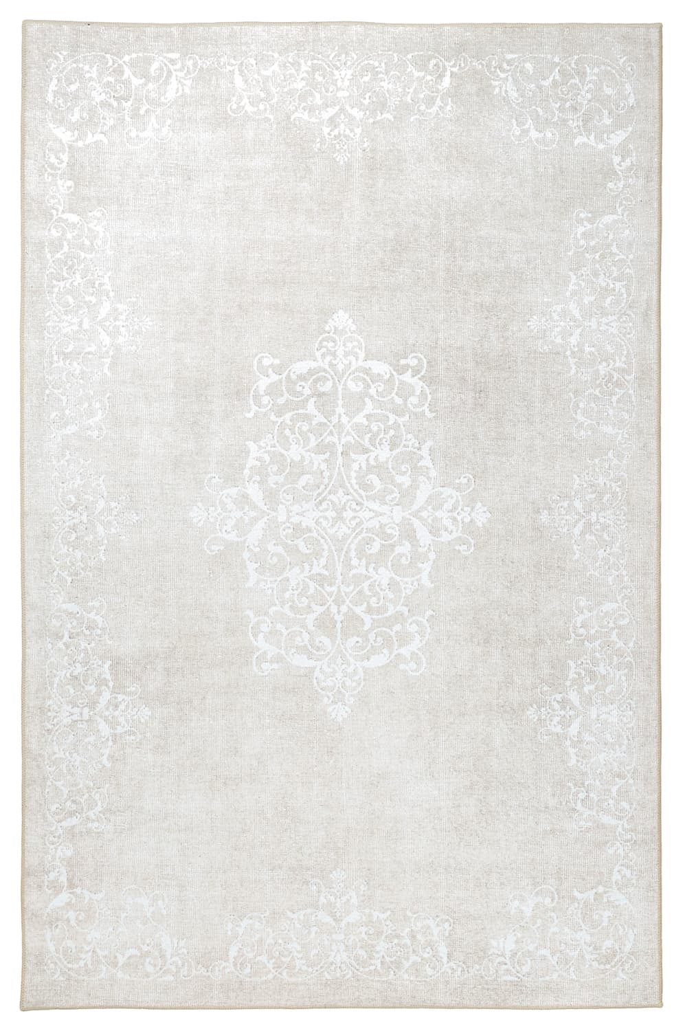 Flatvevd teppe - Santi (beige) (Størrelse: 190 x 280 cm)
