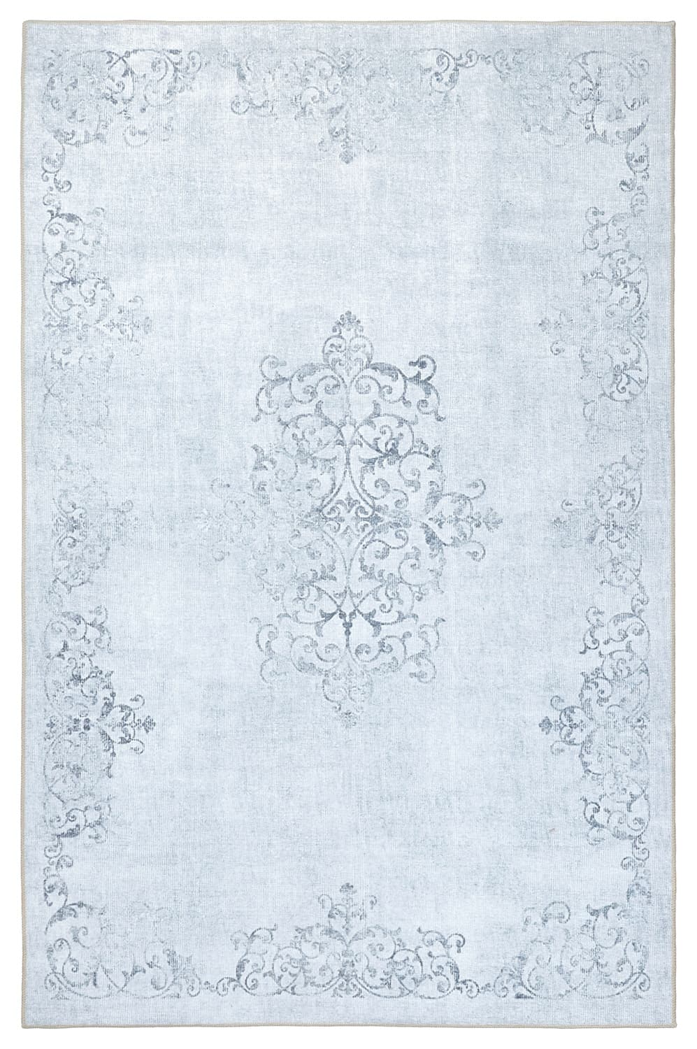 Flatvevd teppe - Santi (lys grå) (Størrelse: 190 x 280 cm)