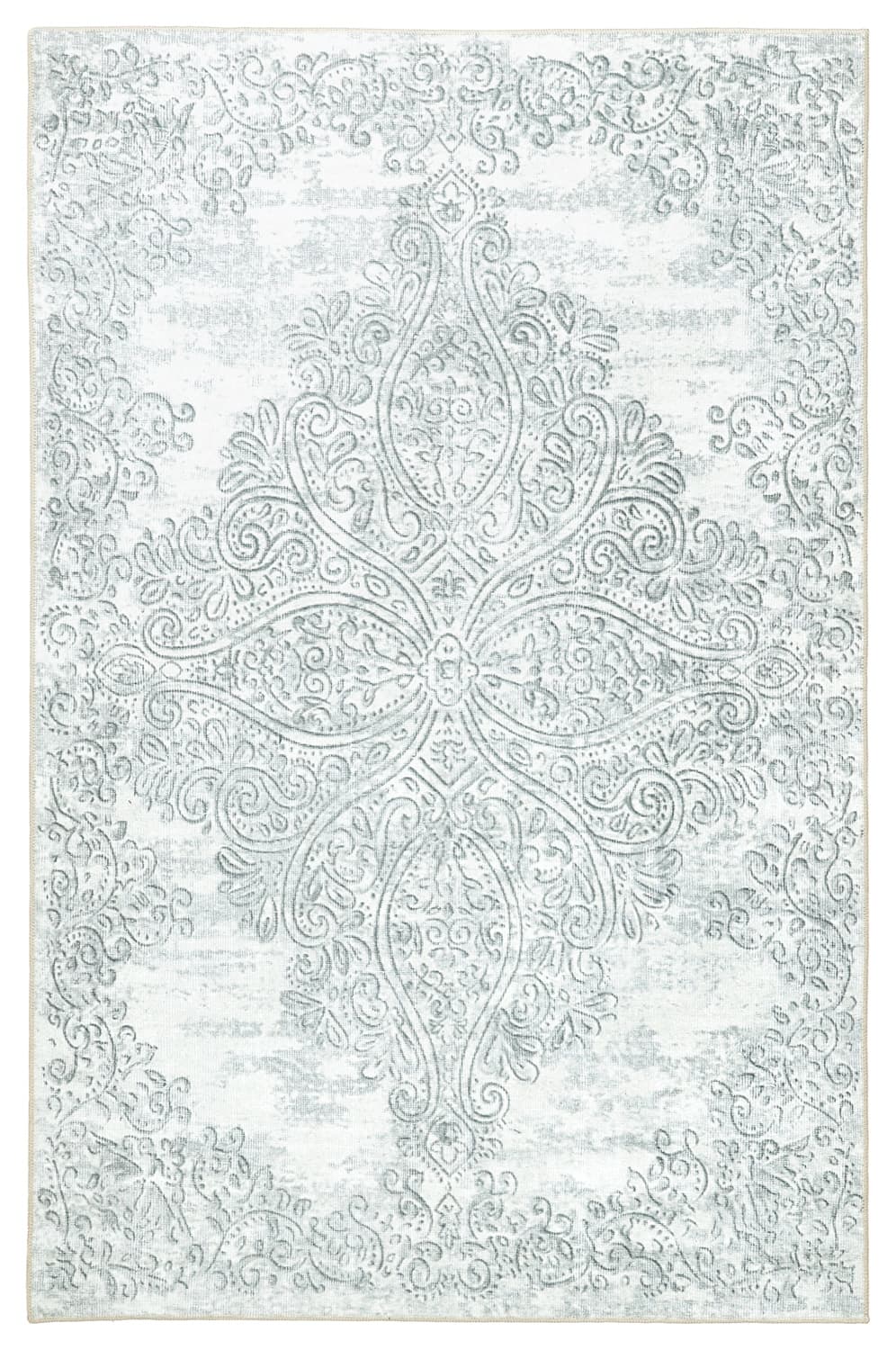 Flatvevd teppe - Valenza (greige) (Størrelse: 190 x 280 cm)