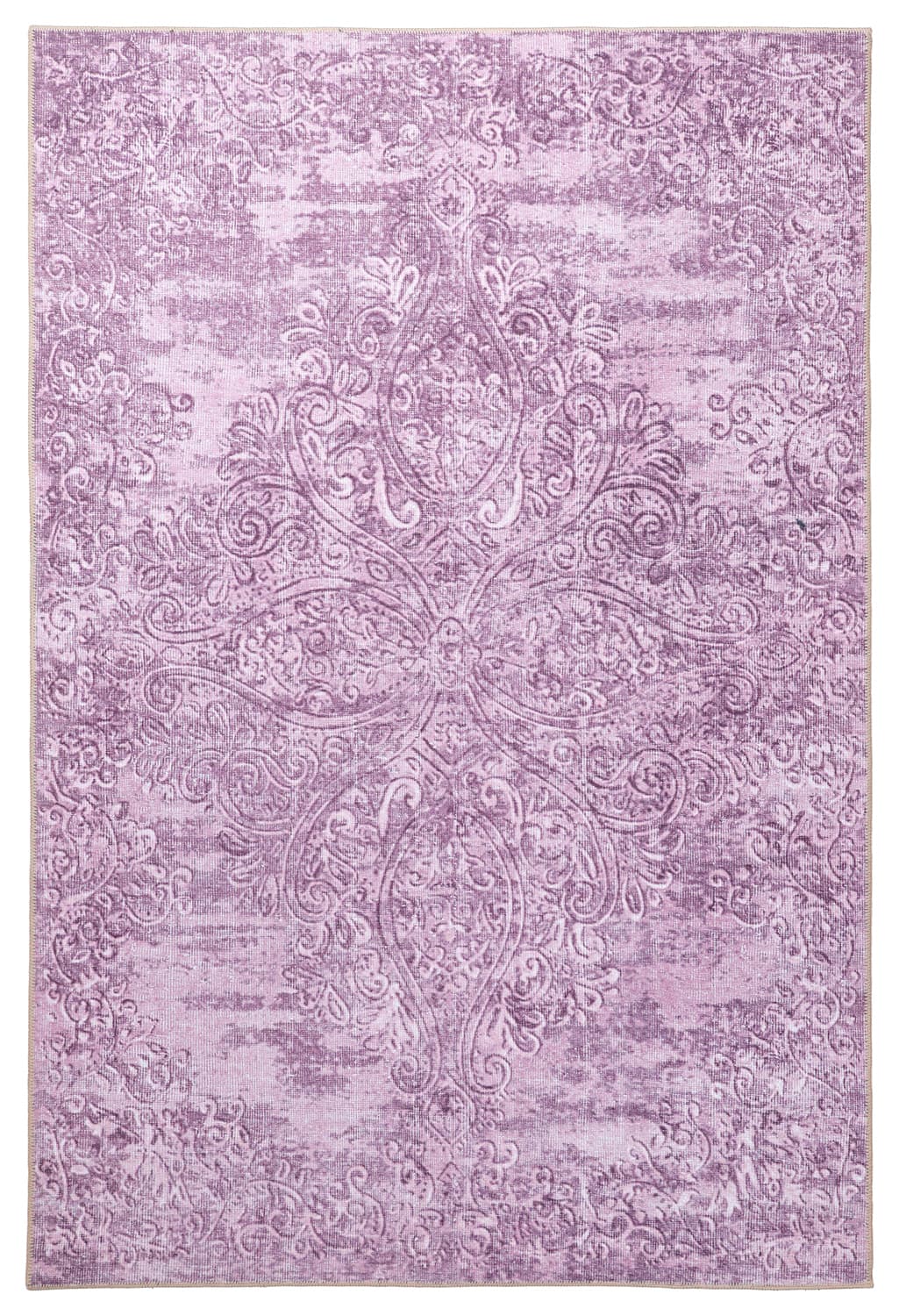 Flatvevd teppe - Valenza (rosa) (Størrelse: 230 x 340 cm)