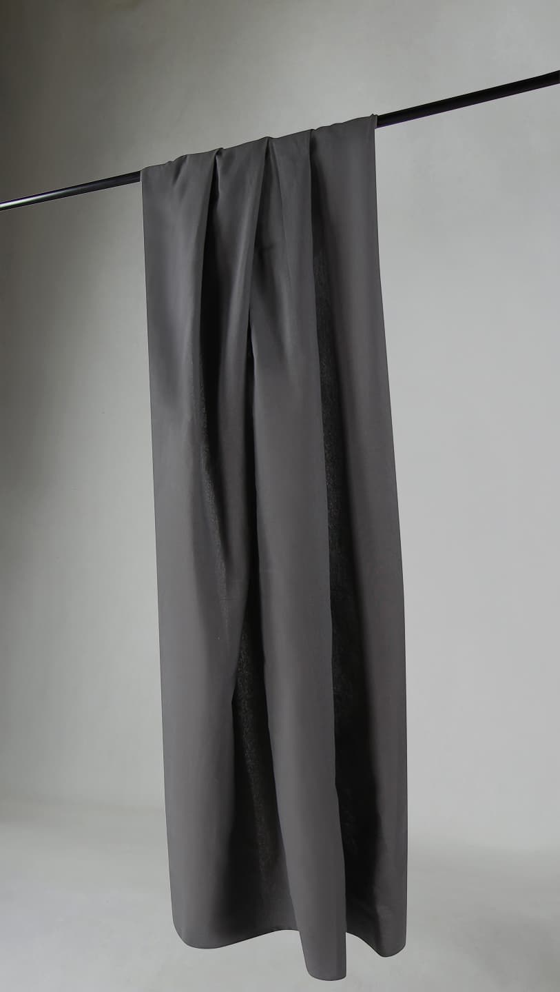 Gardiner - Bomullsgardin Anja (mørk grå) (Størrelse: 140 x 250 cm)