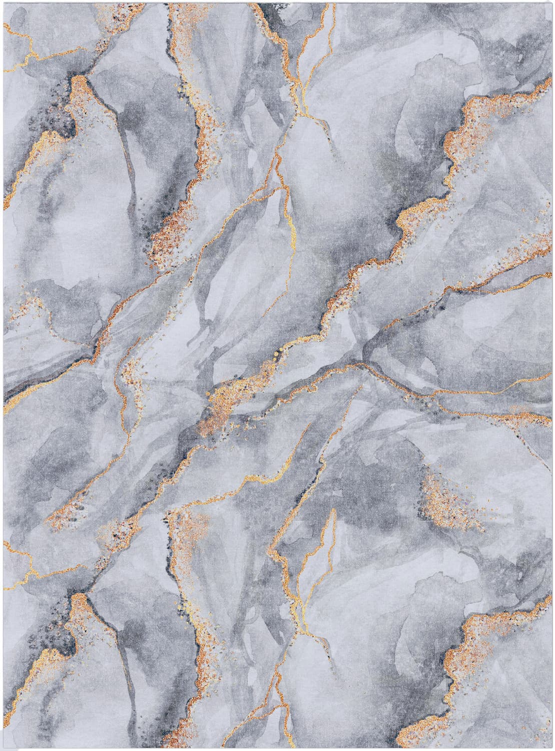 Wilton-teppe - Genova (grå/hvit/gull) (Størrelse: 240 x 340 cm)