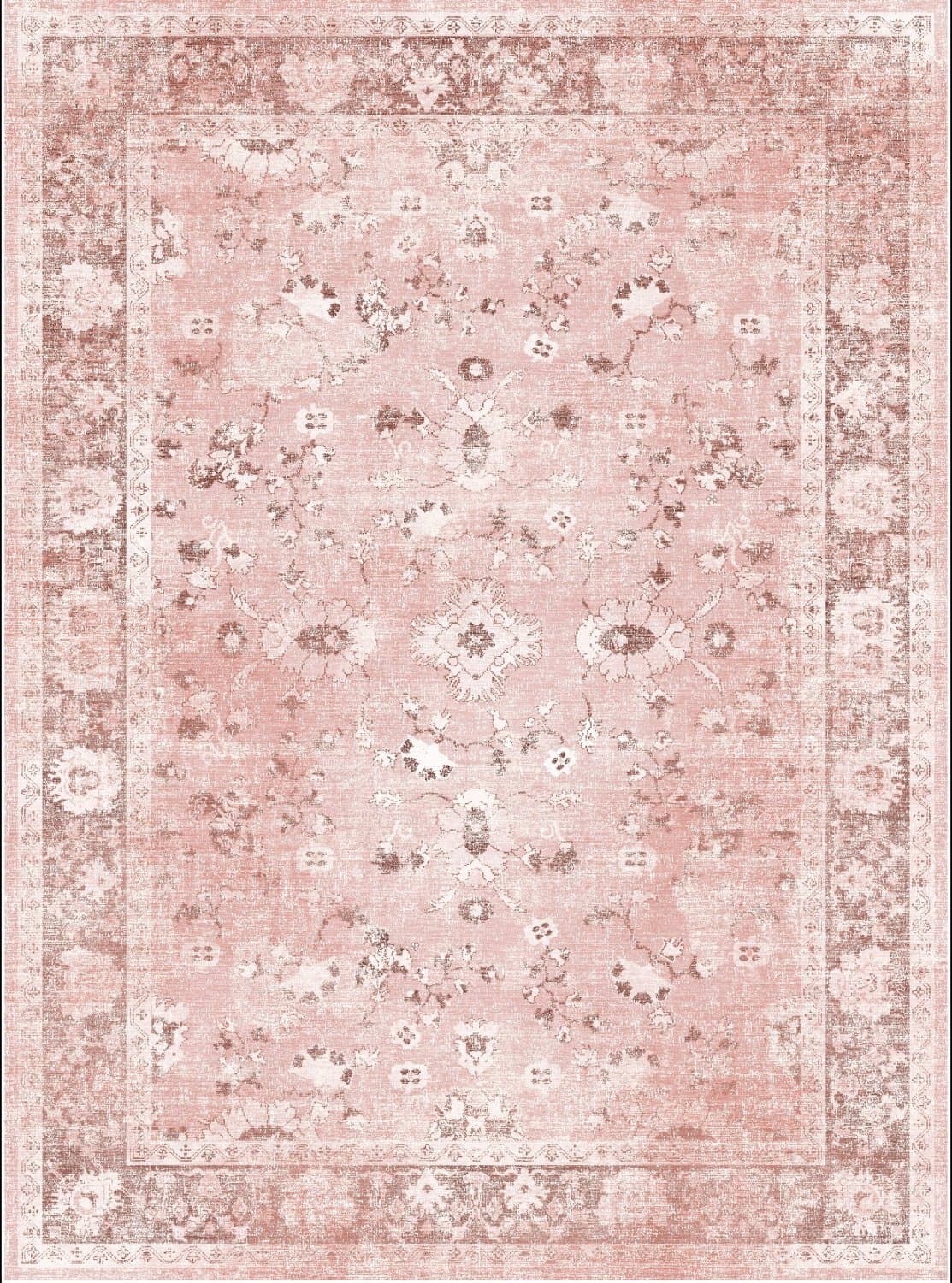 Wilton-teppe - Gombalia (rosa) (Størrelse: 290 x 390 cm)