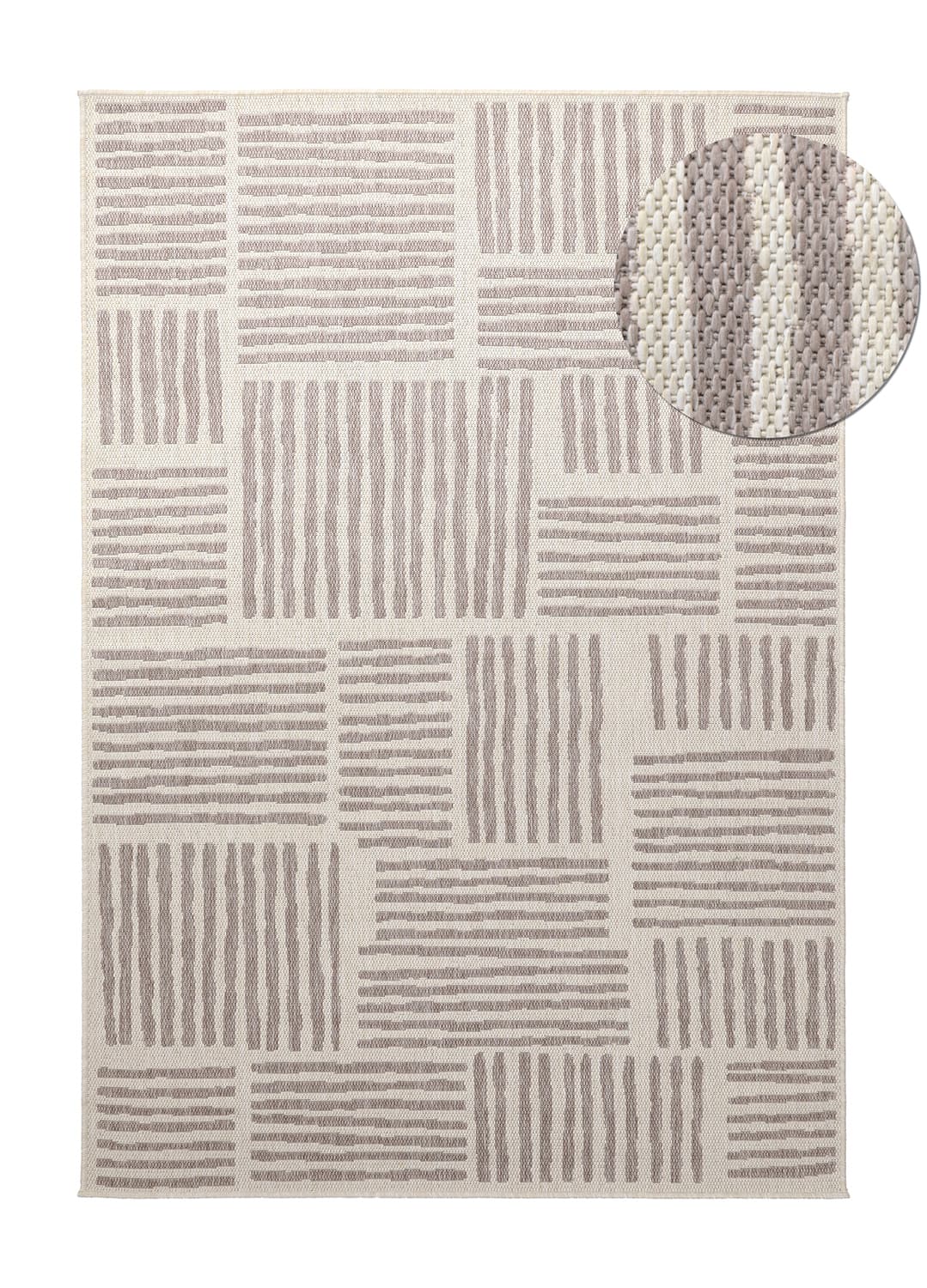 Innendørs/Utendørs tepper - Cordoba (taupe) (Størrelse: 240 x 340 cm)