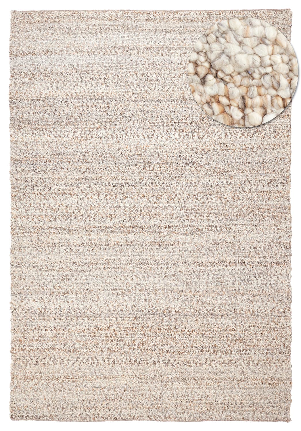 Innendørs/Utendørs tepper - Milford Wool Look (grå/beige) (Størrelse: 200 x 290 cm)