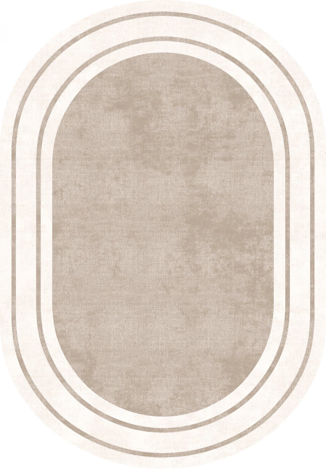 Ovalt teppe - Josie (beige) (Størrelse: 240 x 340 cm)
