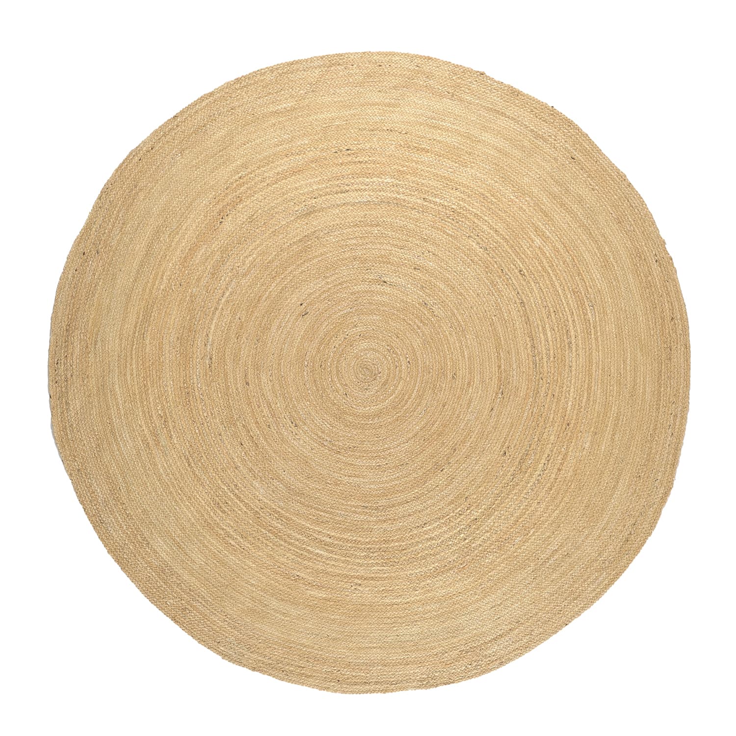 Rund jutematte - Amasia (natur) (Størrelse: Ø 200 cm)
