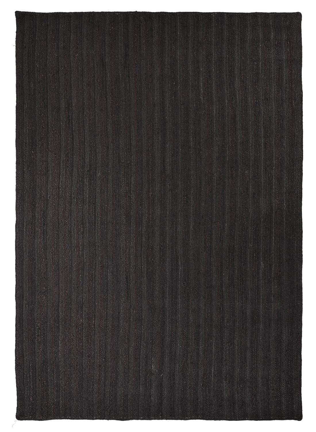 Juteteppe - Amasia (svart) (Størrelse: 240 x 340 cm)