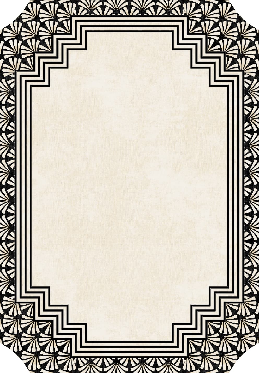Wilton-teppe - Cleo (svart) (Størrelse: 200 x 280 cm)