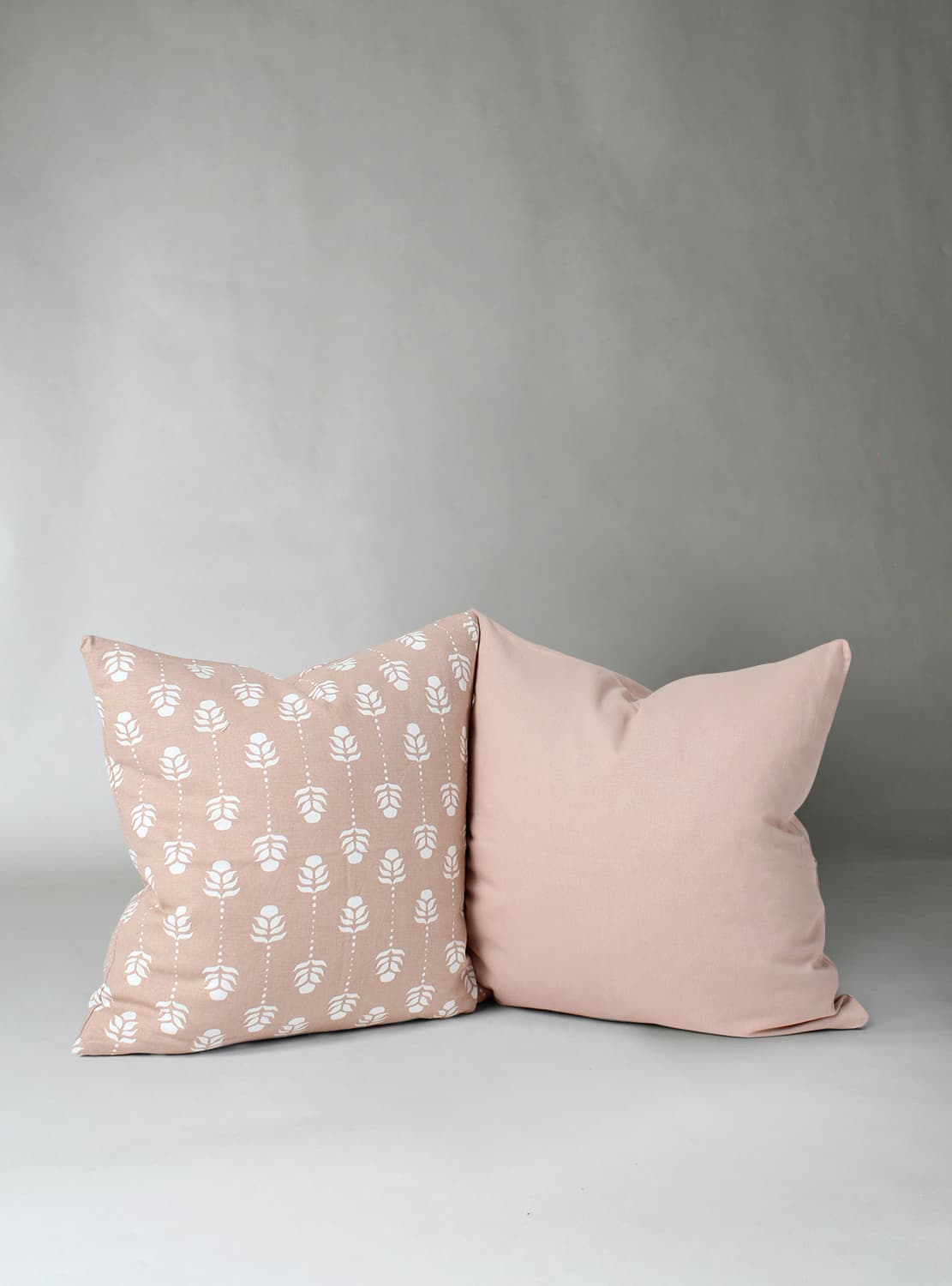 Putetrekk x 2 - Sari (rosa) (Størrelse: 45 x 45)
