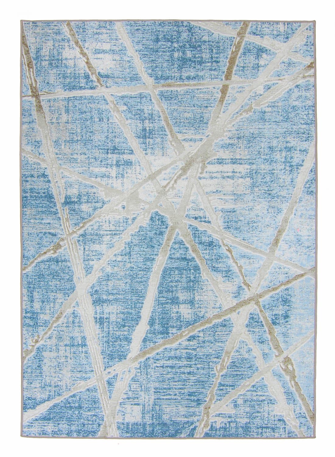Wilton-teppe - Lagos (blå) (Størrelse: 200 x 280 cm)