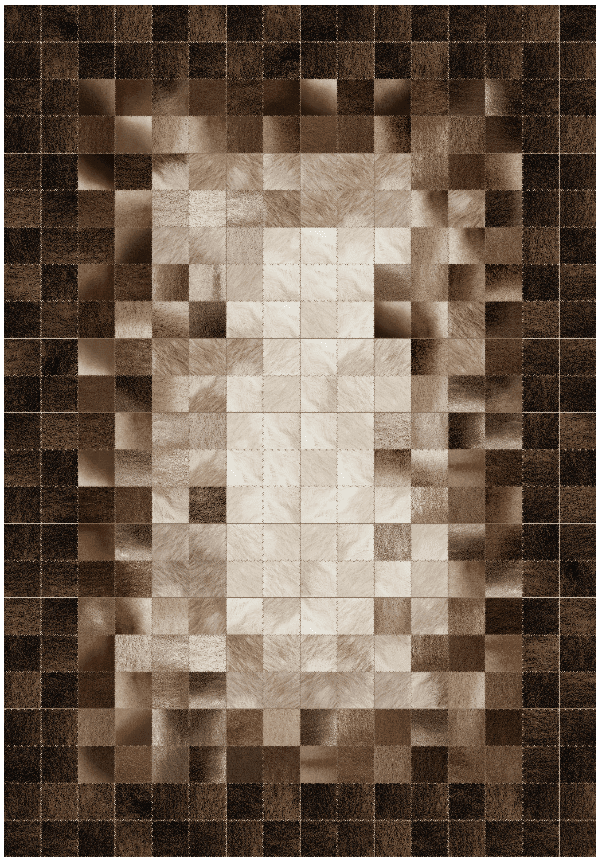 Wilton-teppe - Livada (brun/multi) (Størrelse: 200 x 280 cm)