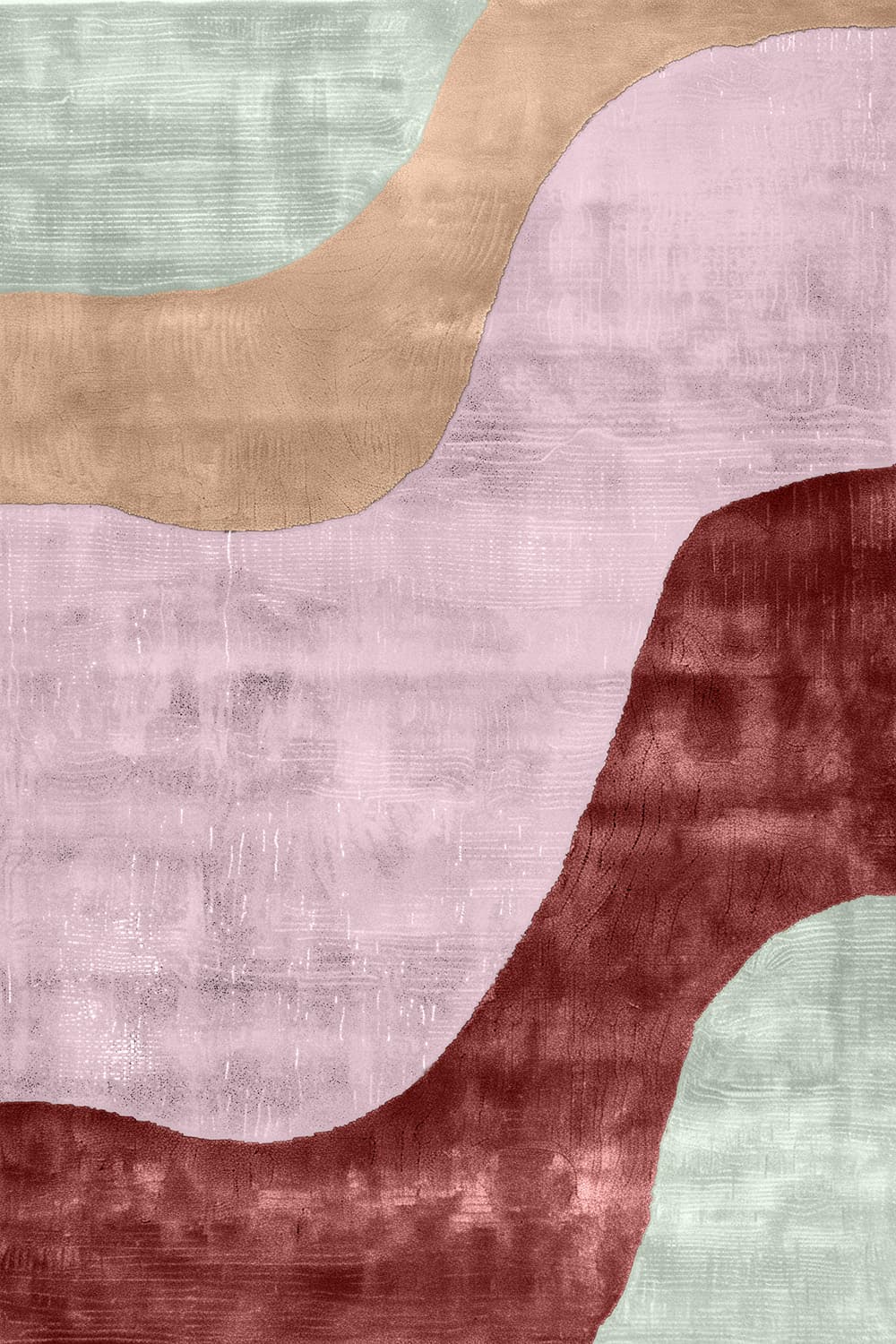 Wilton-teppe - Barcelona (rosa) (Størrelse: 200 x 280 cm)