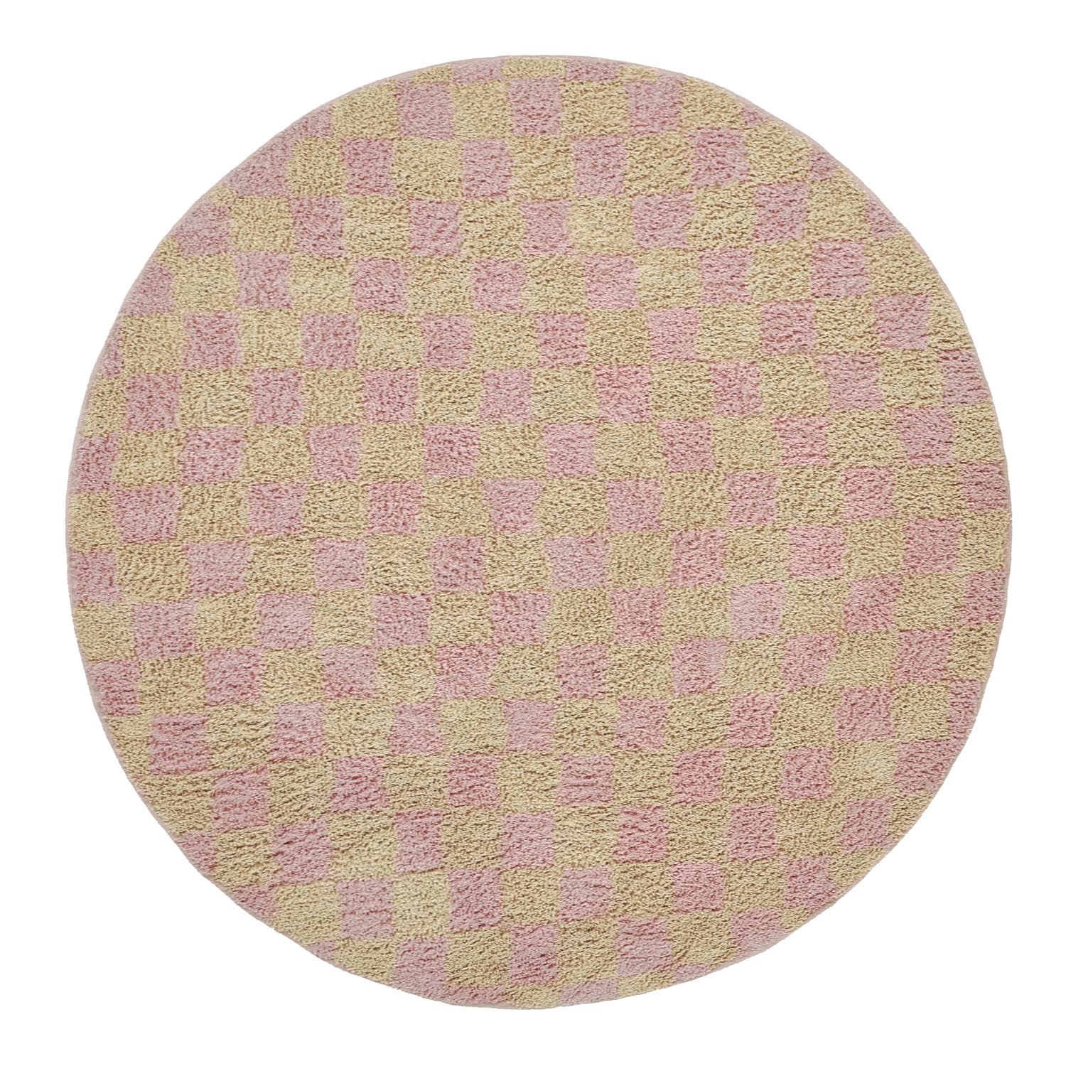 Runde tepper - Elsey Natural Cotton Shaggy (rosa/oransje) (Størrelse: Ø 200 cm)