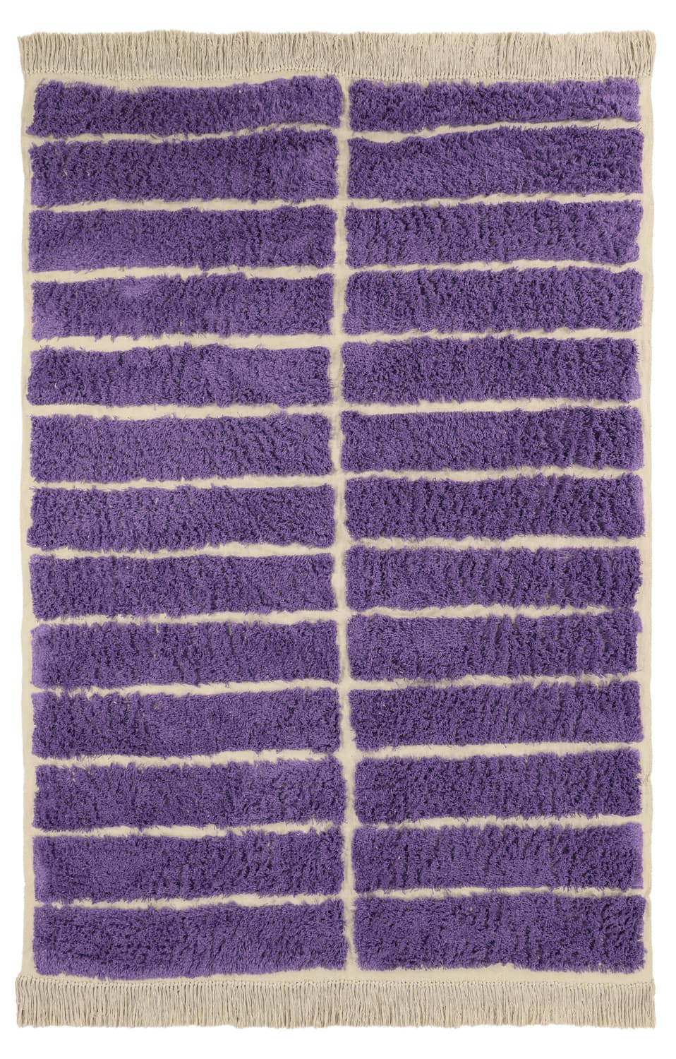Ryetepper - Ikara Natural Cotton Shaggy (lilla) (Størrelse: 240 x 340 cm)