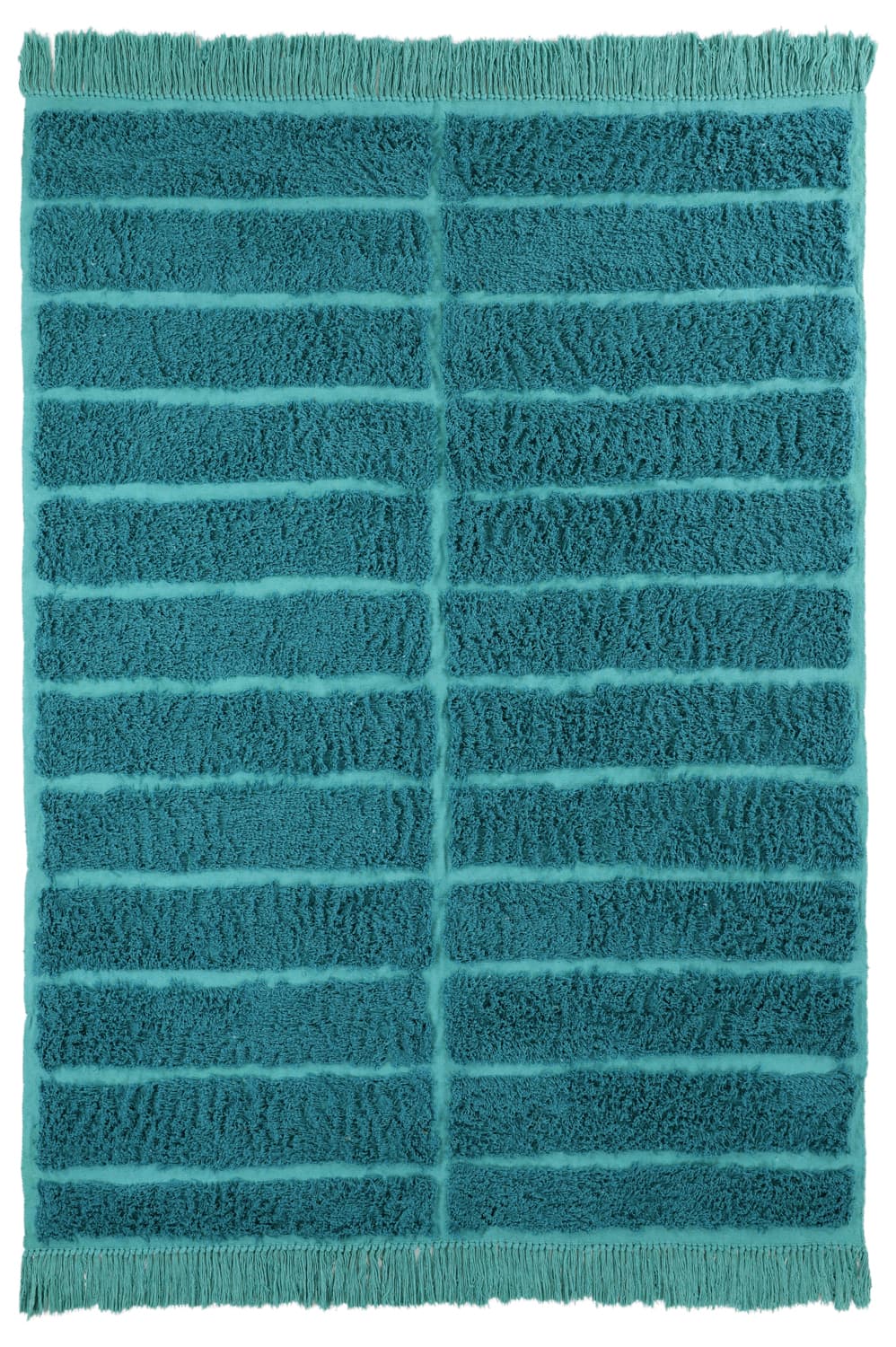 Ryetepper - Ikara Natural Cotton Shaggy (turkis) (Størrelse: 240 x 340 cm)