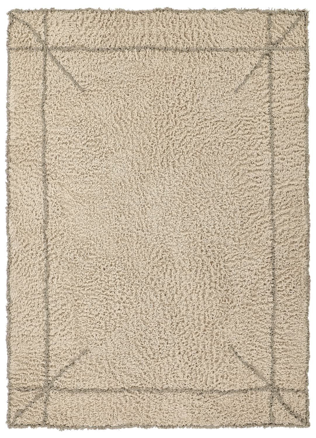 Ryetepper - Kairi Natural Cotton Shaggy (beige/taupe) (Størrelse: 240 x 340 cm)