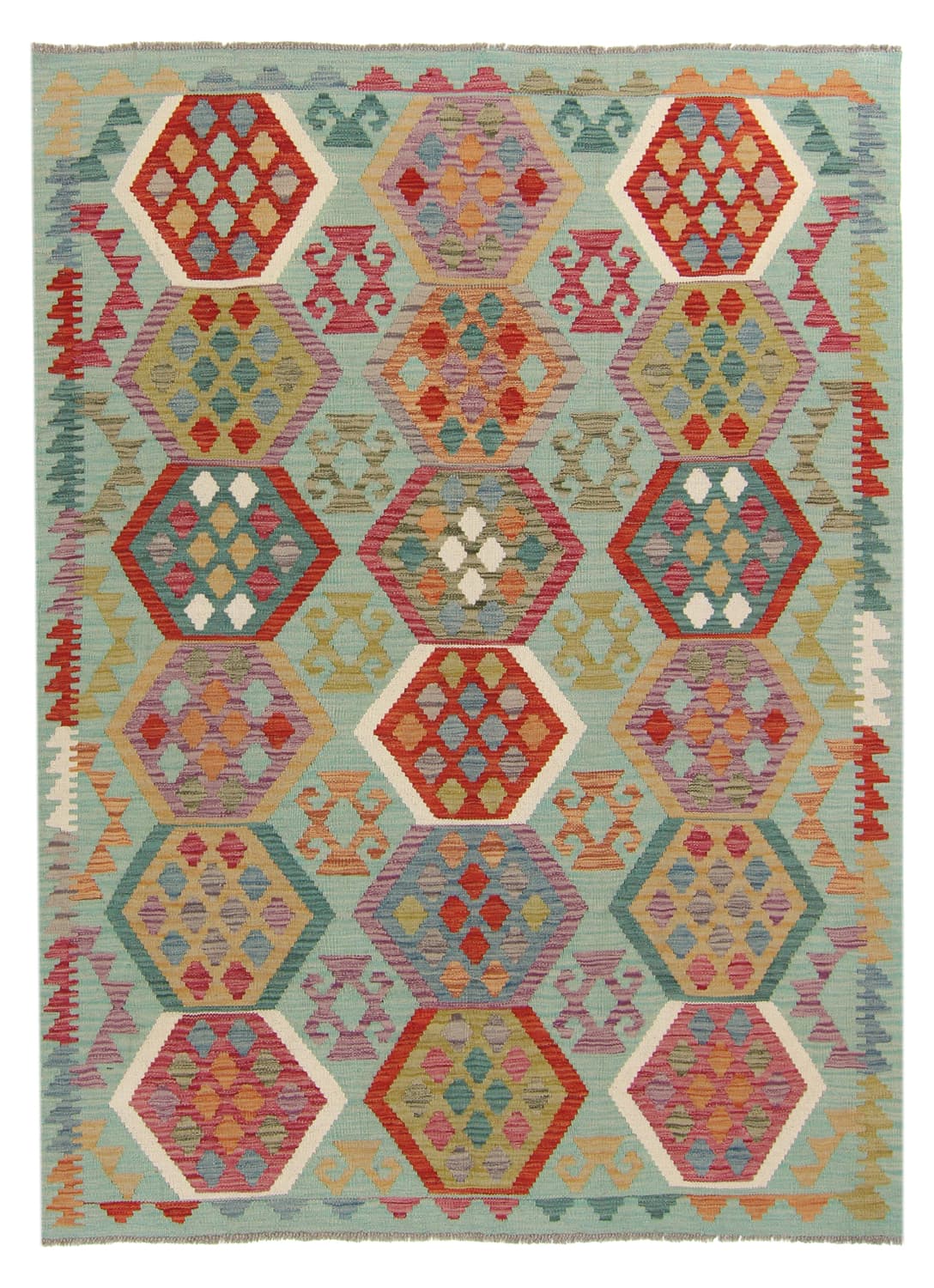 Orientalsk kelimteppe 199 x 146 cm (Størrelse: 199 x 146 cm)