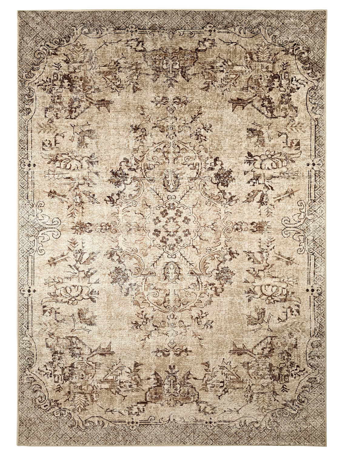 Wilton-teppe - Rosalie (brun) (Størrelse: 160 x 230 cm)