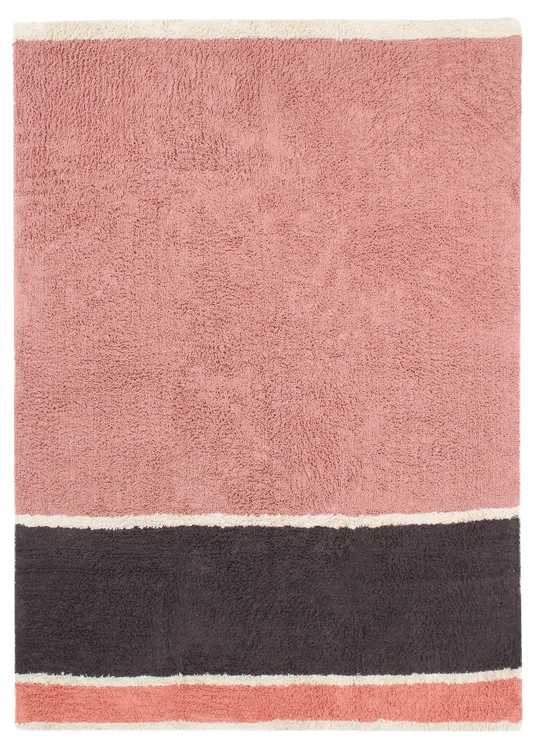 Ryetepper - Vinci Natural Cotton Shaggy (rosa) (Størrelse: 200 x 290 cm)