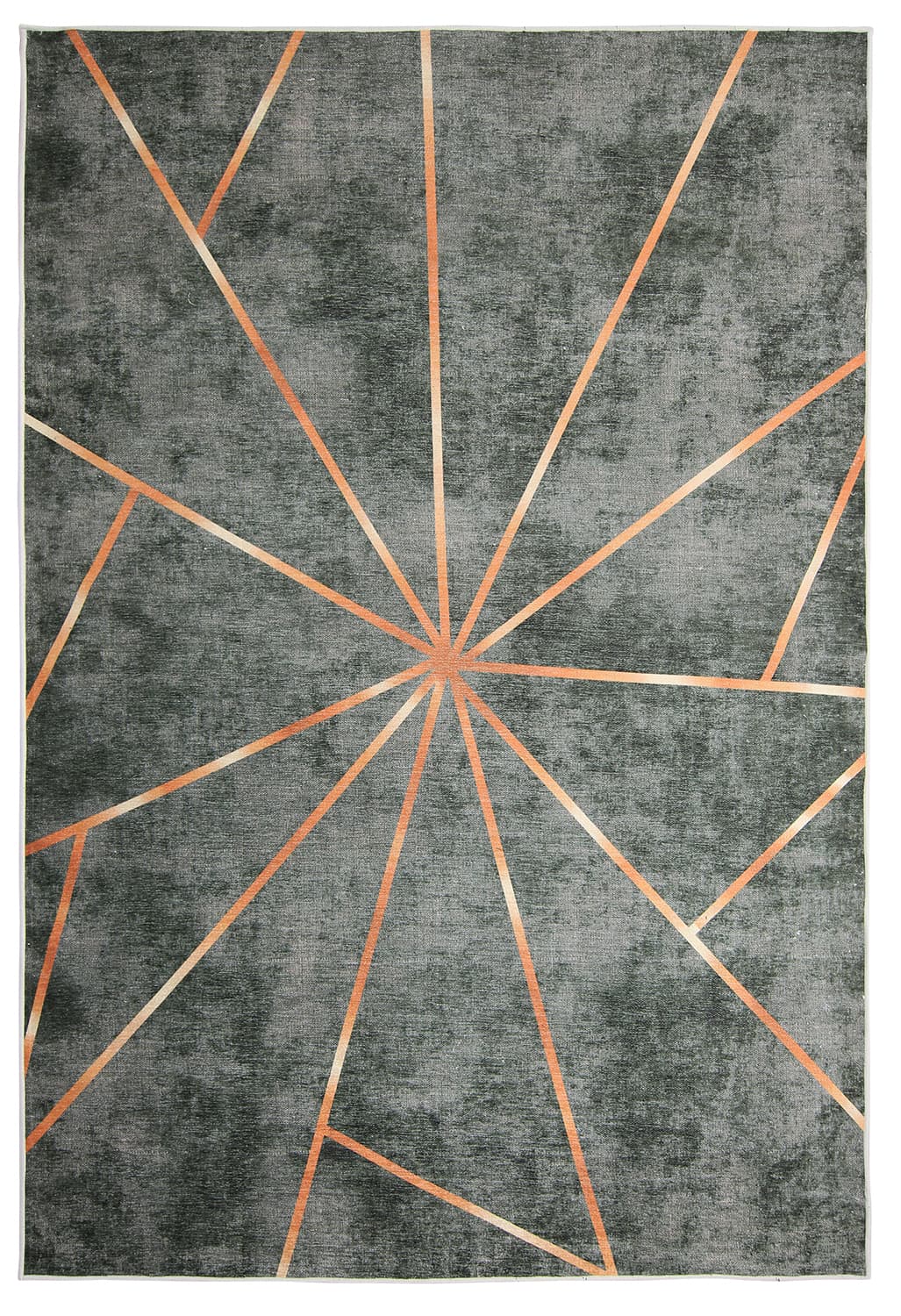 Wilton-teppe - Bellizzi (grønn/oransje) (Størrelse: 200 x 280 cm)