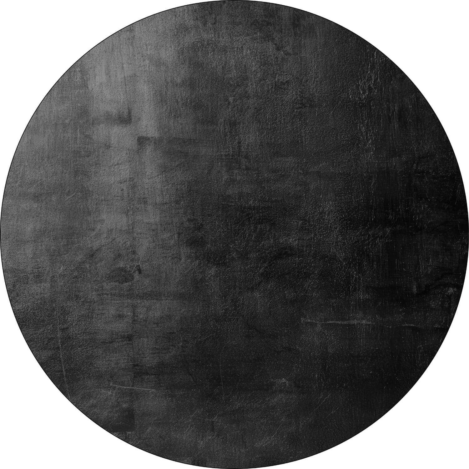 Rundt teppe - Artena (svart) (Størrelse: Ø 200 cm)