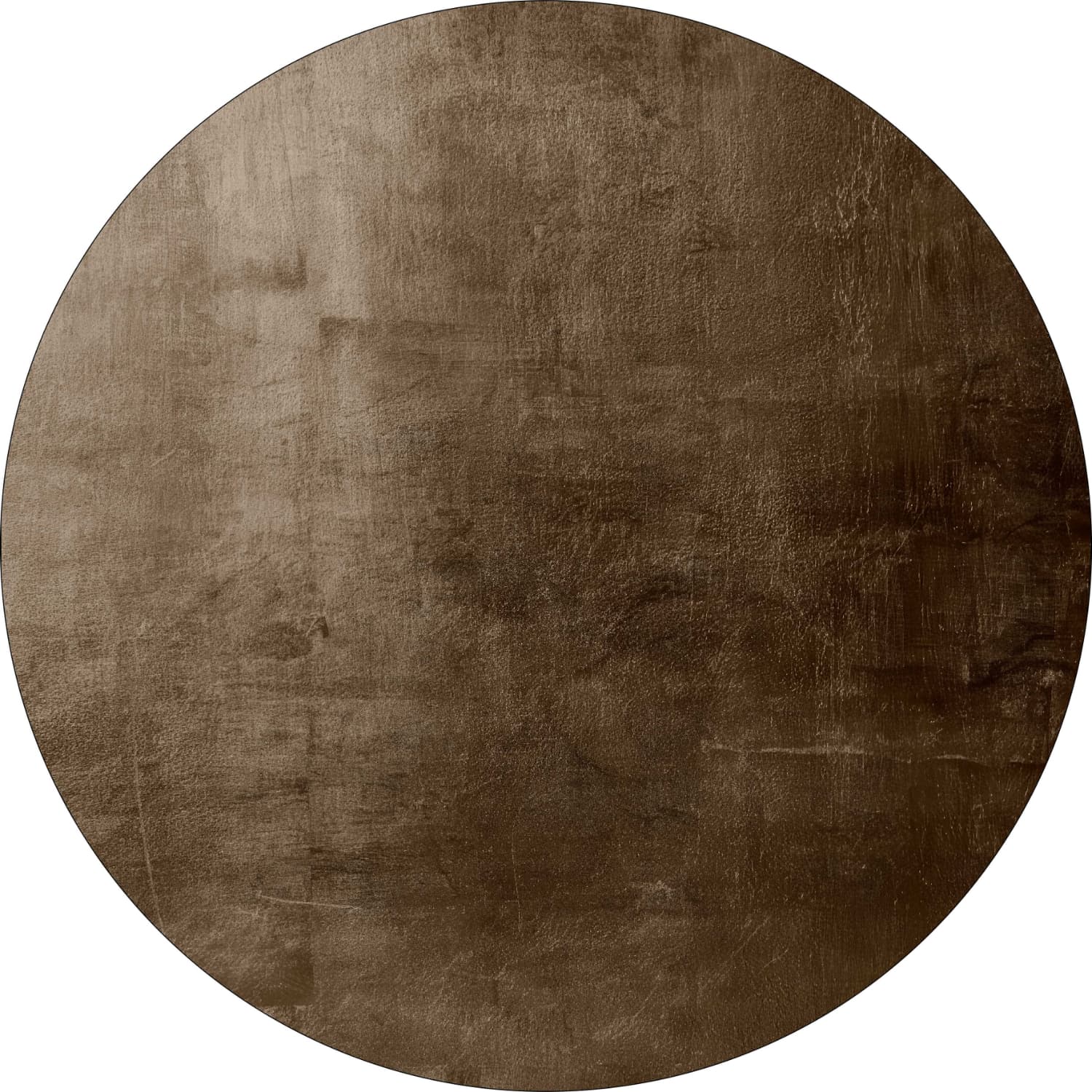 Rundt teppe - Artena (mørk brun) (Størrelse: Ø 200 cm)
