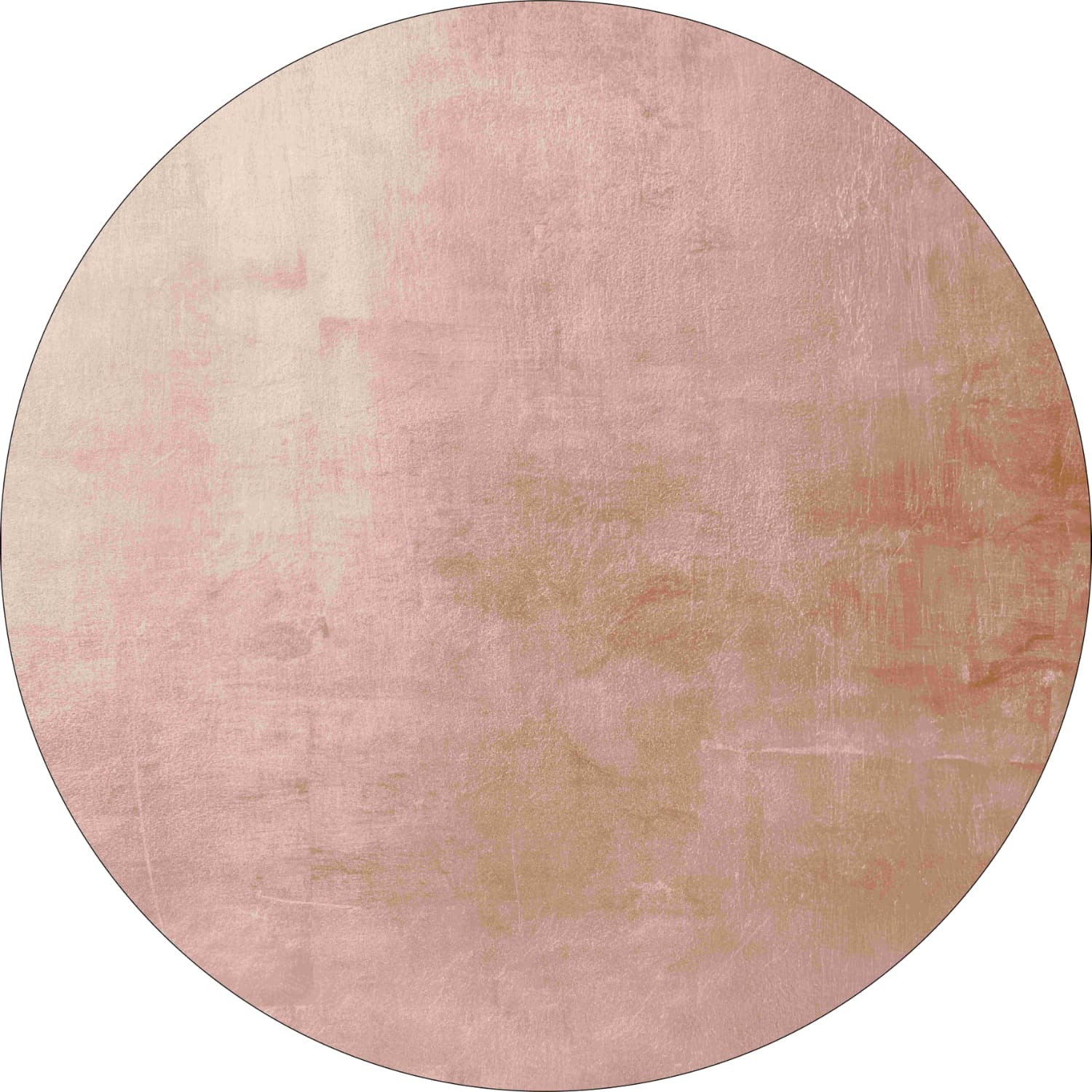 Rundt teppe - Artena (rosa) (Størrelse: Ø 200 cm)