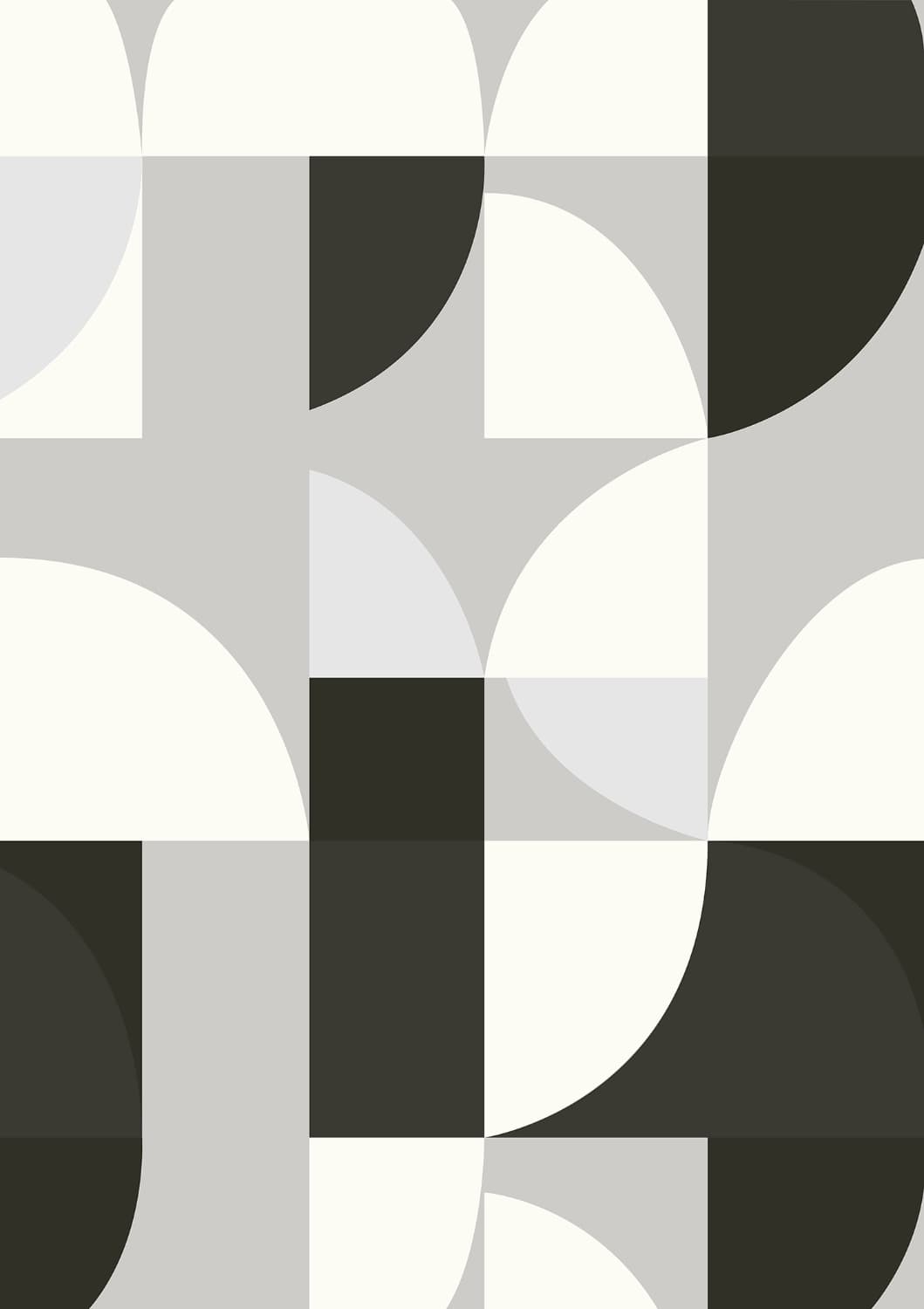 Wilton-teppe - Kalami (hvit/grå/svart) (Størrelse: 240 x 340 cm)