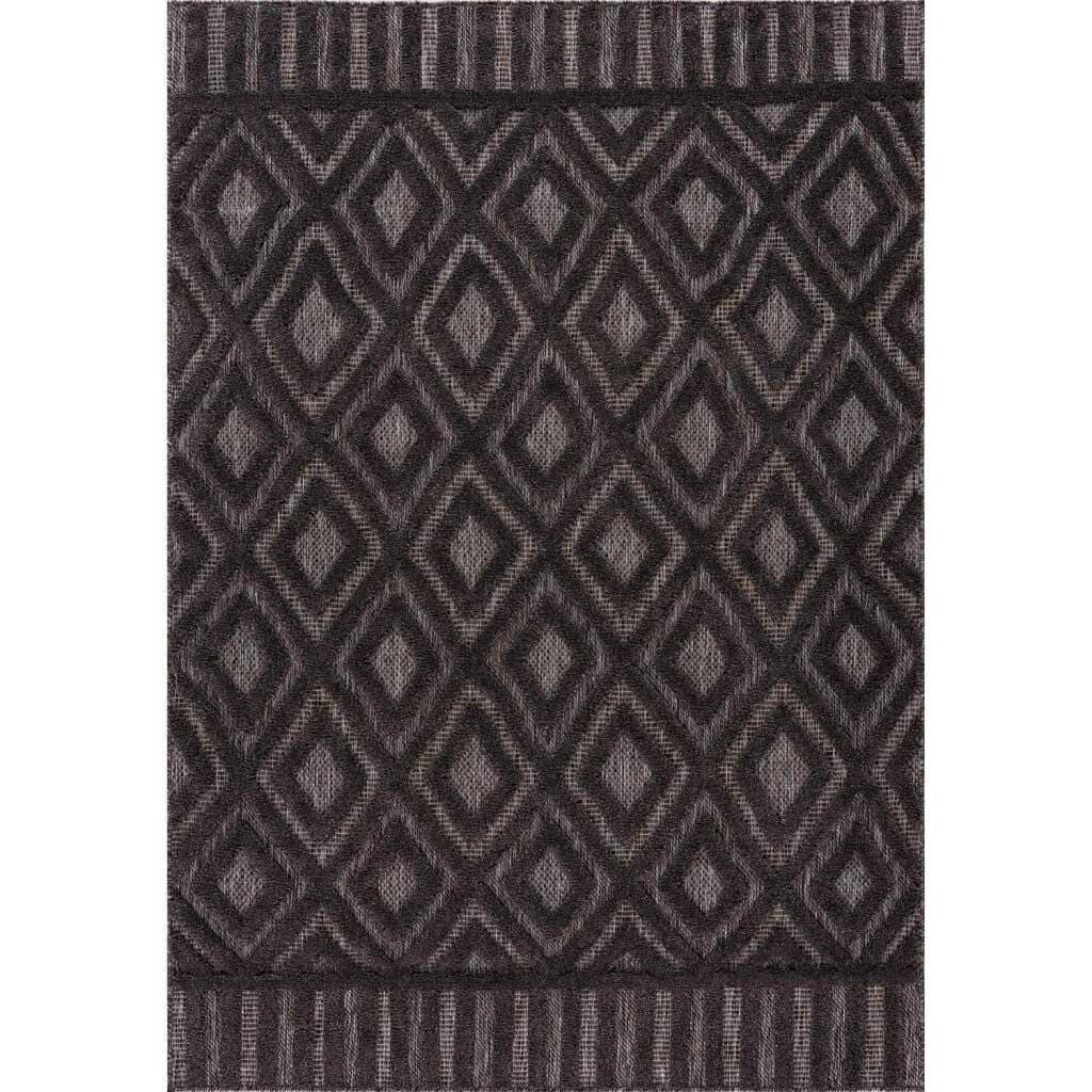 Shaggy Indoor-Outdoor - Lancaster (antrasitt) (Størrelse: 200 x 290 cm)