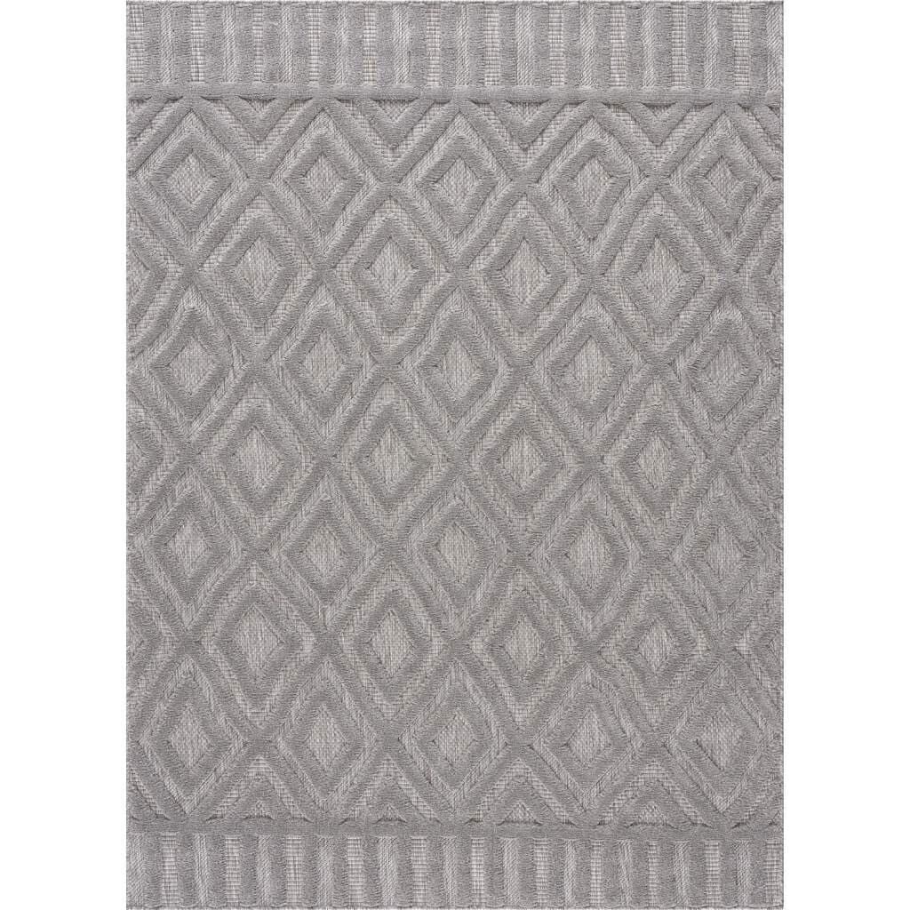 Shaggy Indoor-Outdoor - Lancaster (grå) (Størrelse: 80 x 150 cm)