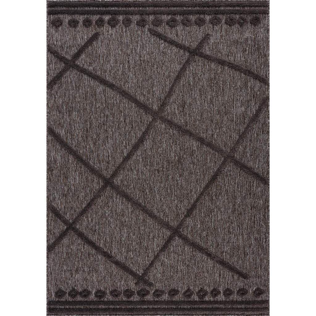 Shaggy Indoor-Outdoor - Newhaven (antrasitt) (Størrelse: 200 x 290 cm)