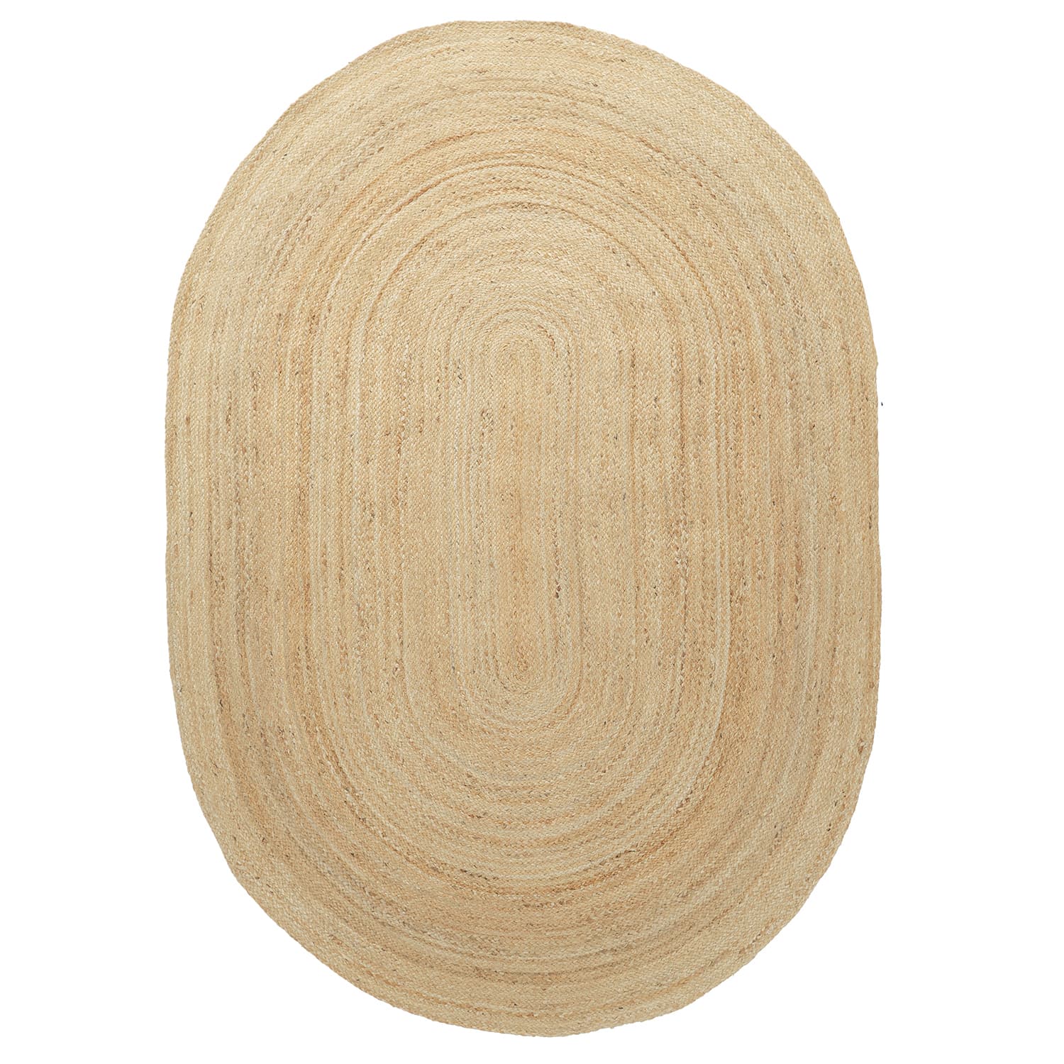 Oval juteteppe - San Francisco (jute) (Størrelse: 170 x 240 cm)