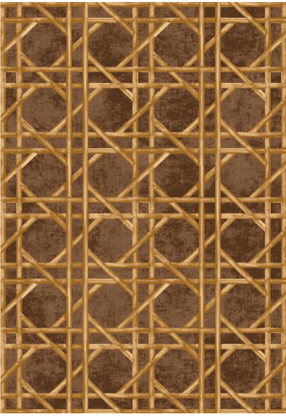 Wilton-teppe - Pachino (brun/gull) (Størrelse: 200 x 280 cm)