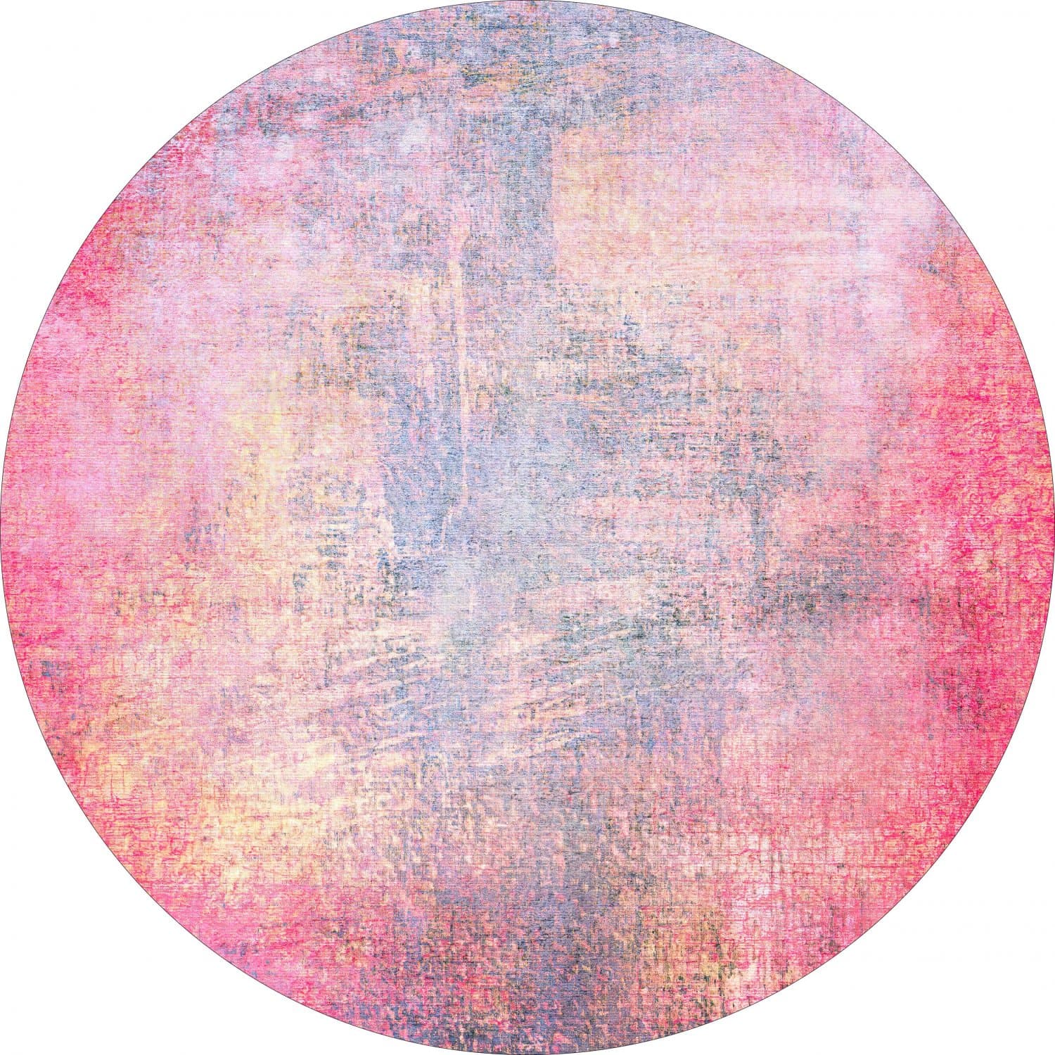 Rundt teppe - Perugia (rosa) (Størrelse: Ø 240 cm)