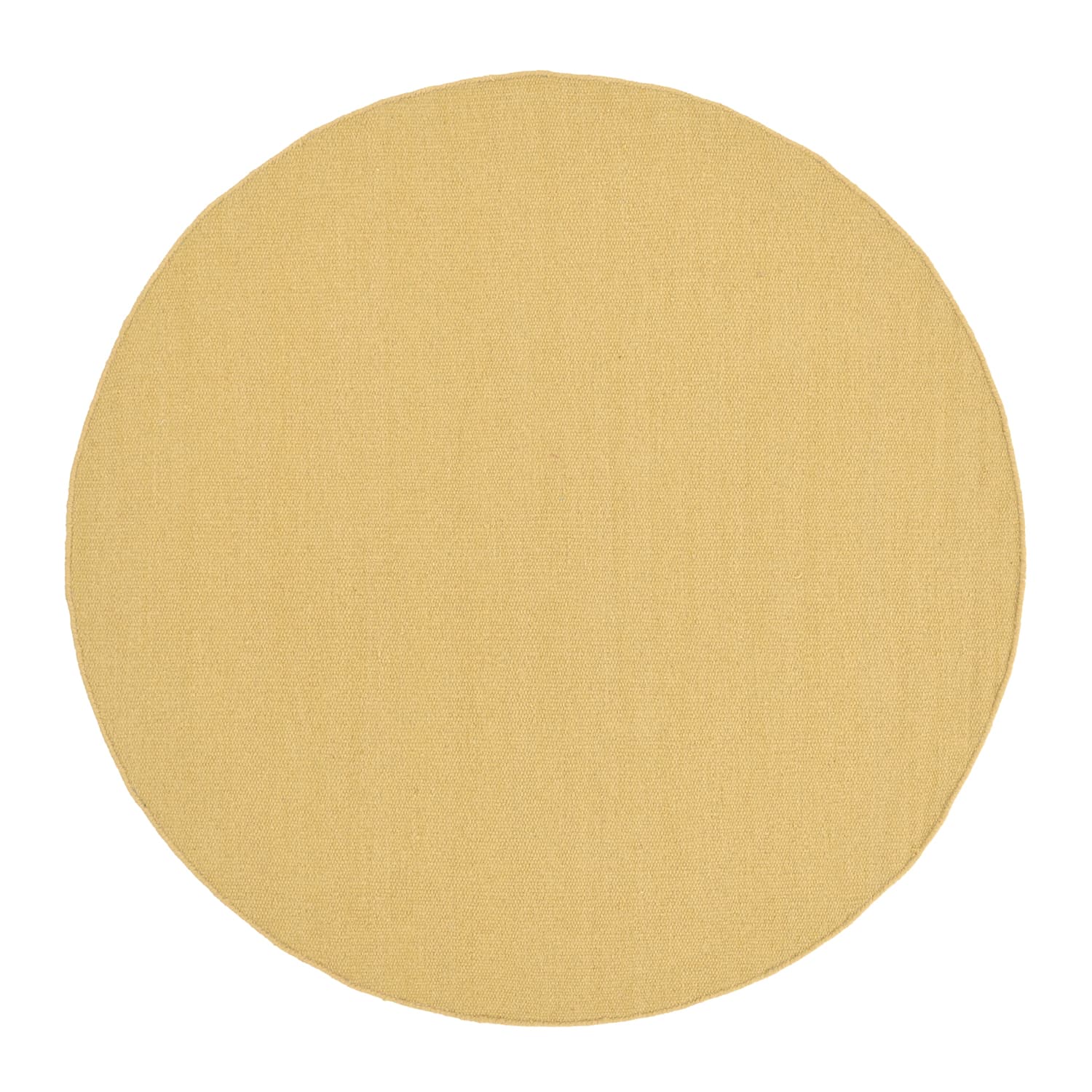 Rundt teppe - Hamilton (mustard) (Størrelse: Ø 200 cm)