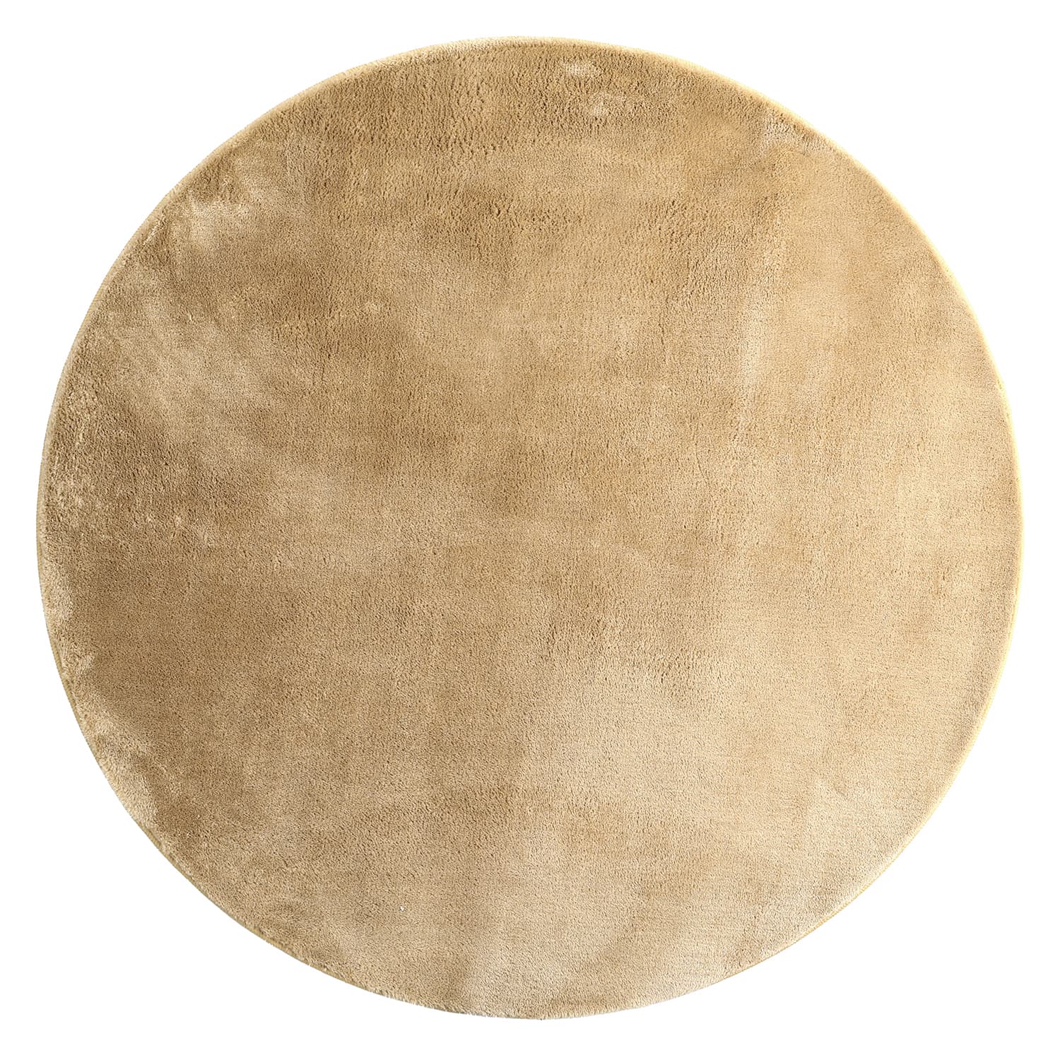 Runde tepper - Aranga Super Soft Fur (mørkbeige) (Størrelse: Ø 200 cm)