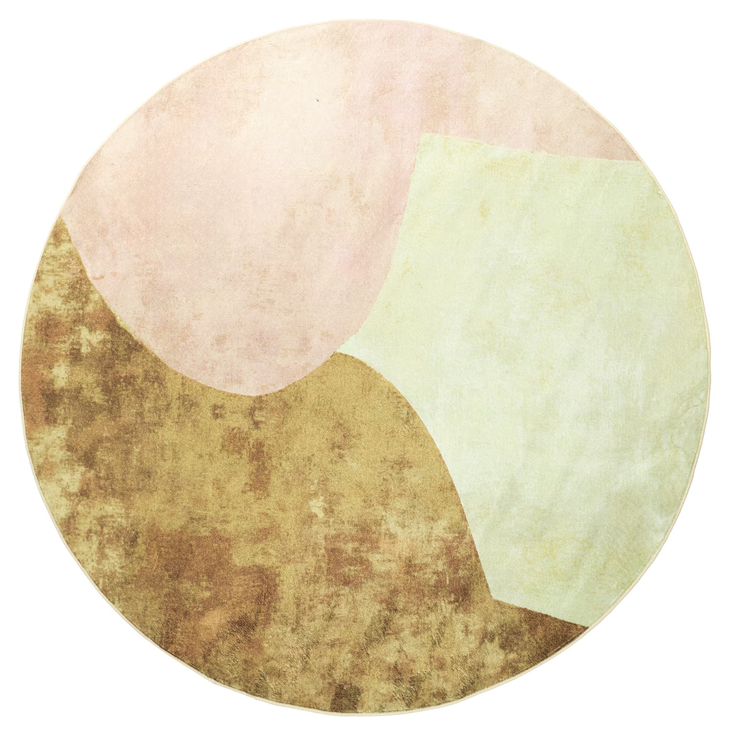 Rundt teppe - Lazio (beige/rosa) (Størrelse: Ø 290 cm)
