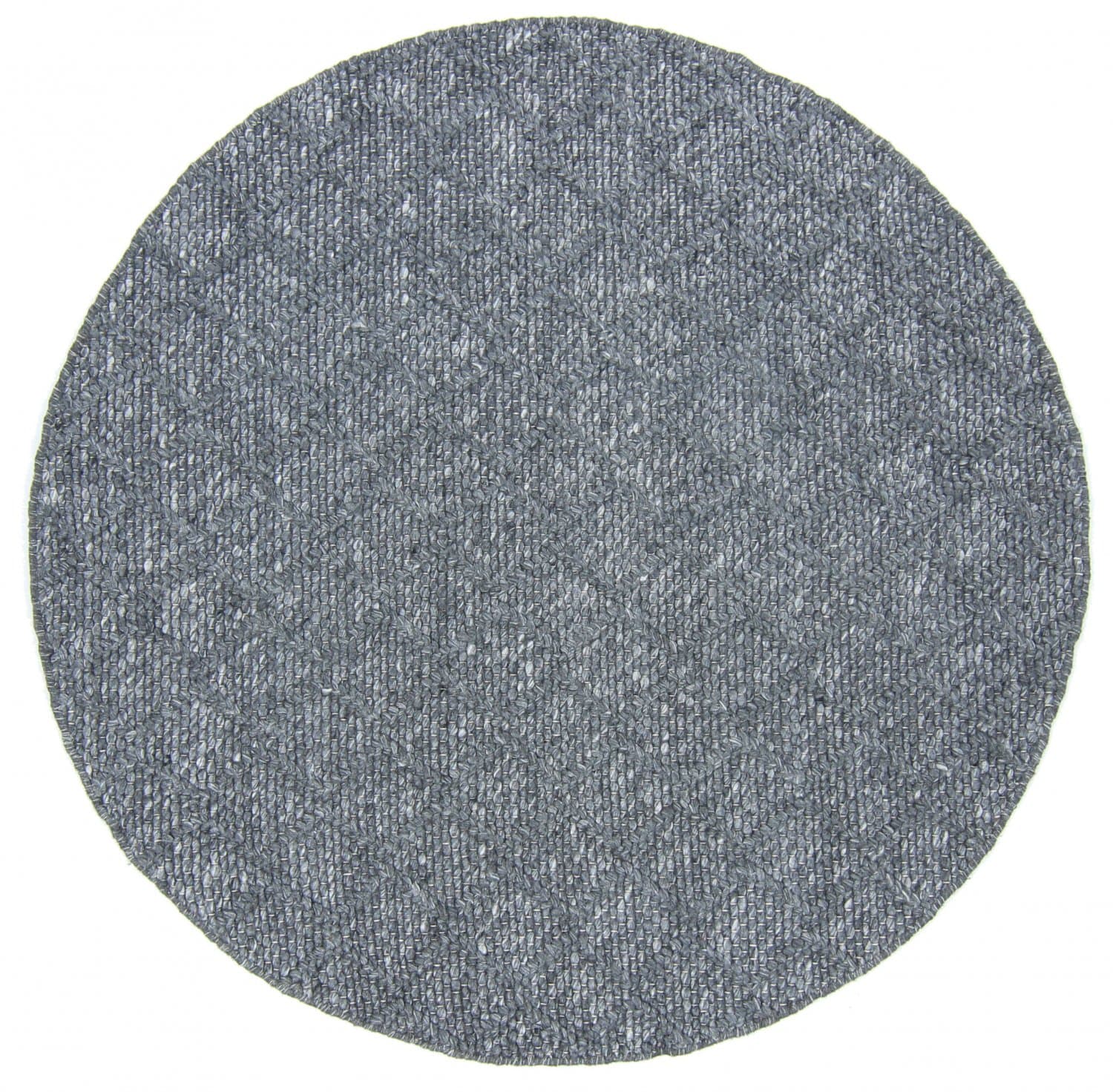 Runde tepper - Rut (Mørkegrå) (Størrelse: Ø 200 cm)