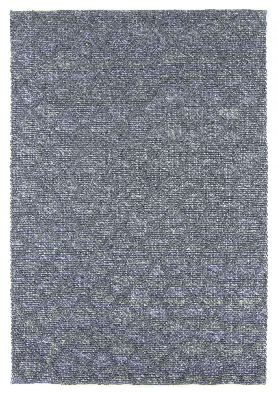 Ullteppe - Rut (Mørkegrå) (Størrelse: 200 x 300 cm)