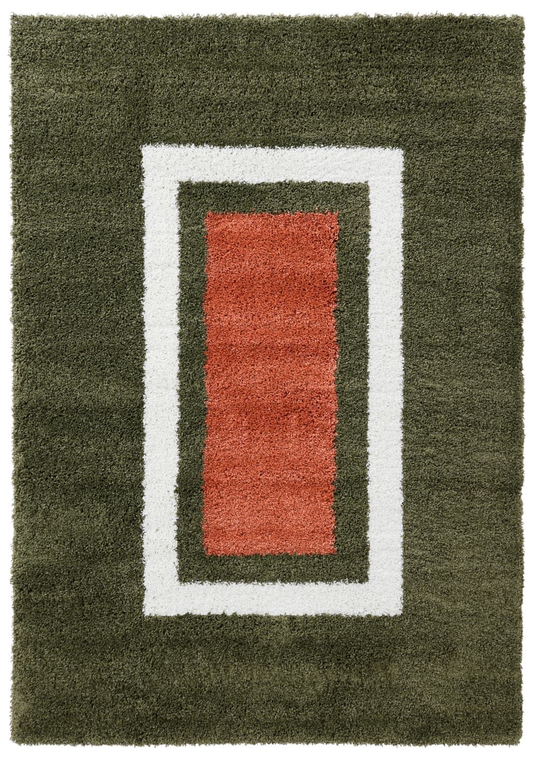 Ryetepper - Alsace (grønn/hvit/oransje) (Størrelse: 240 x 340 cm)