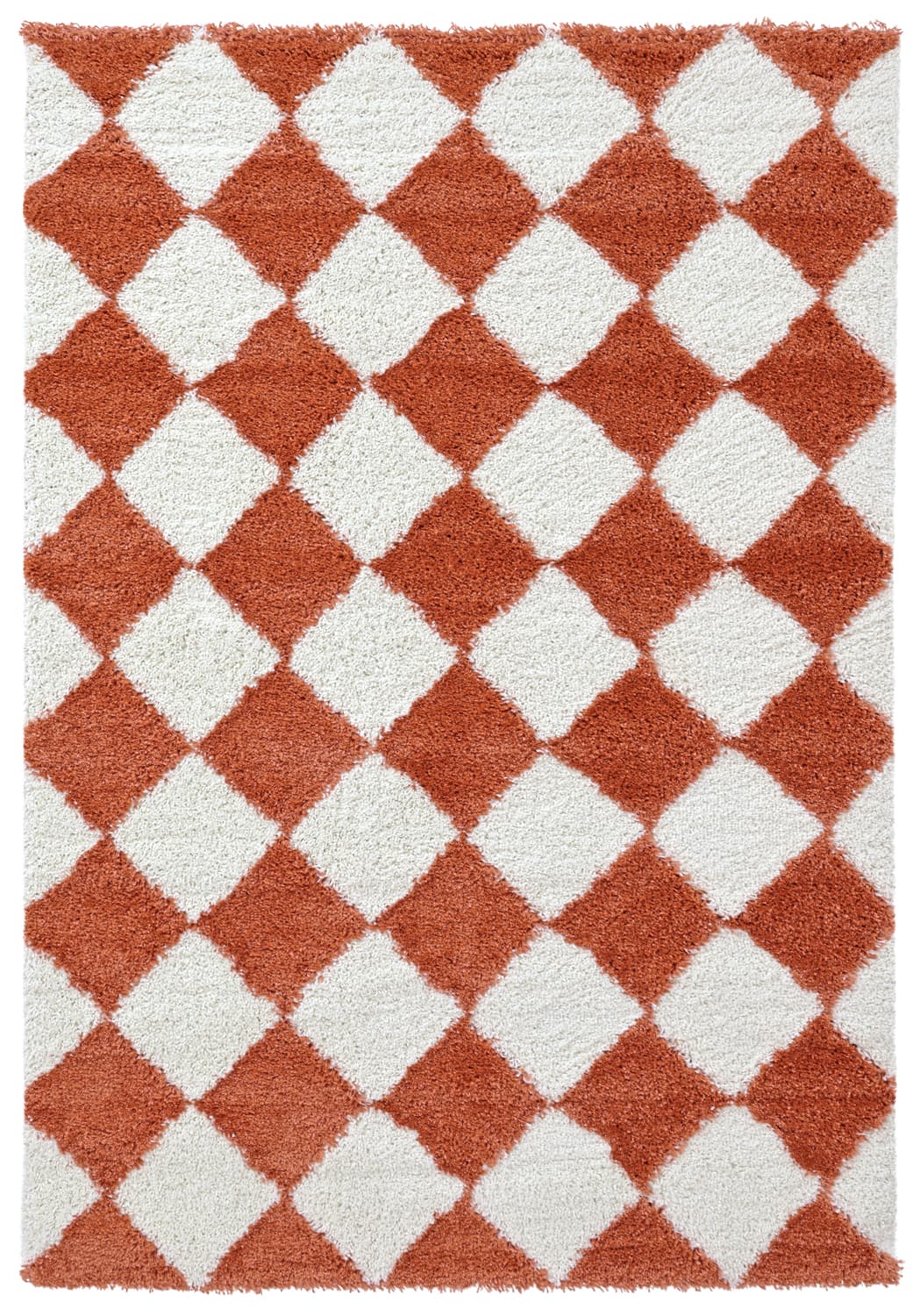 Ryetepper - Albi (hvit/oransje) (Størrelse: 240 x 340 cm)